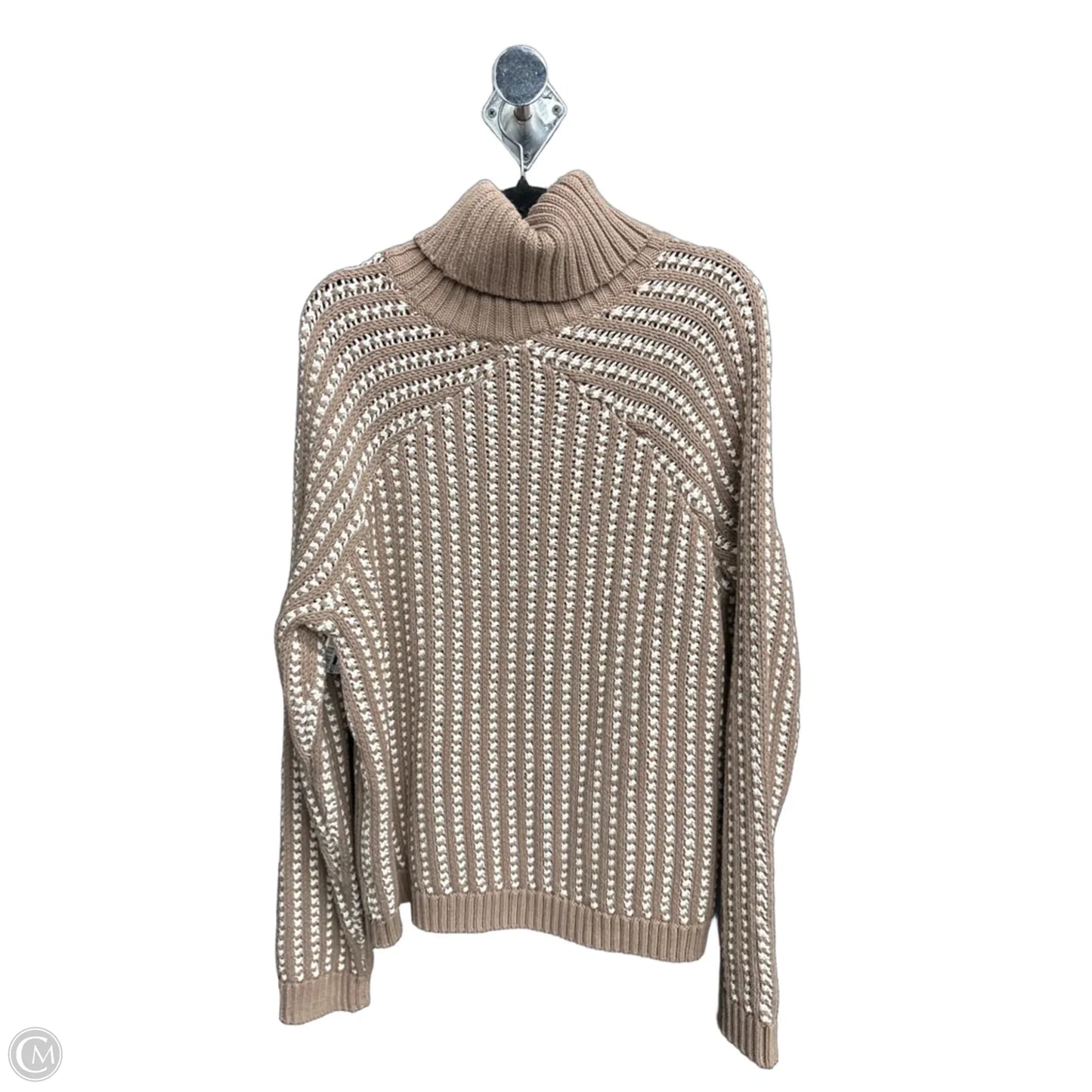 Sweater By Haven In Brown & White, Size: L
