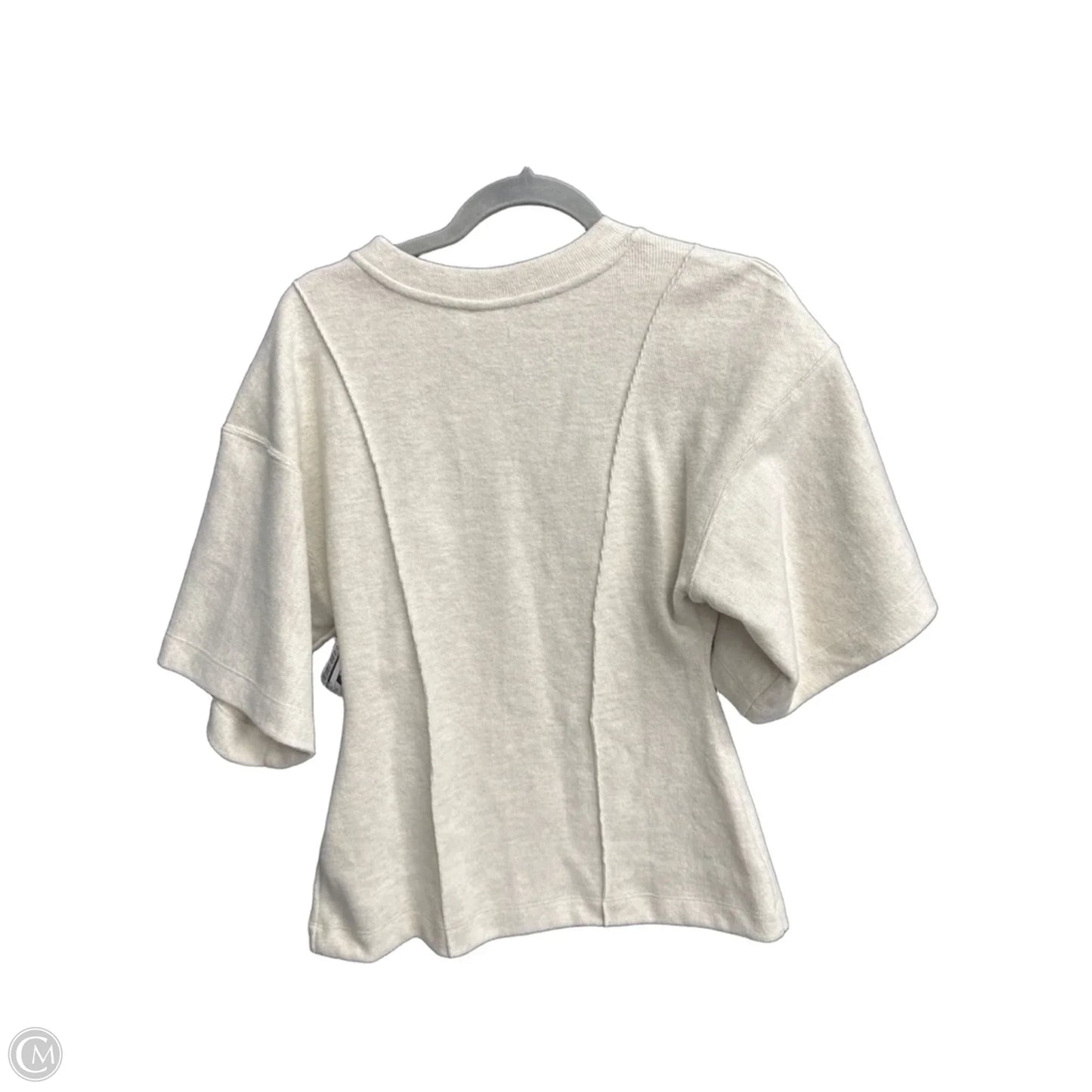 Top Short Sleeve By H&m In Cream, Size: Xs