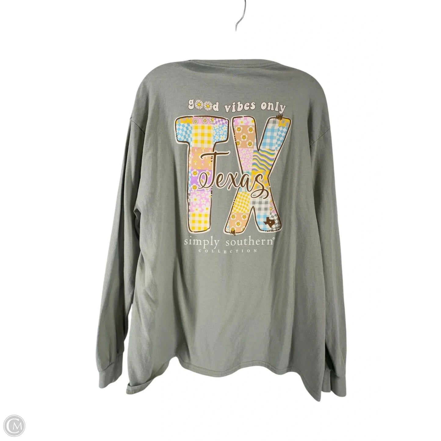 Top Long Sleeve By Clothes Mentor In Green, Size: L