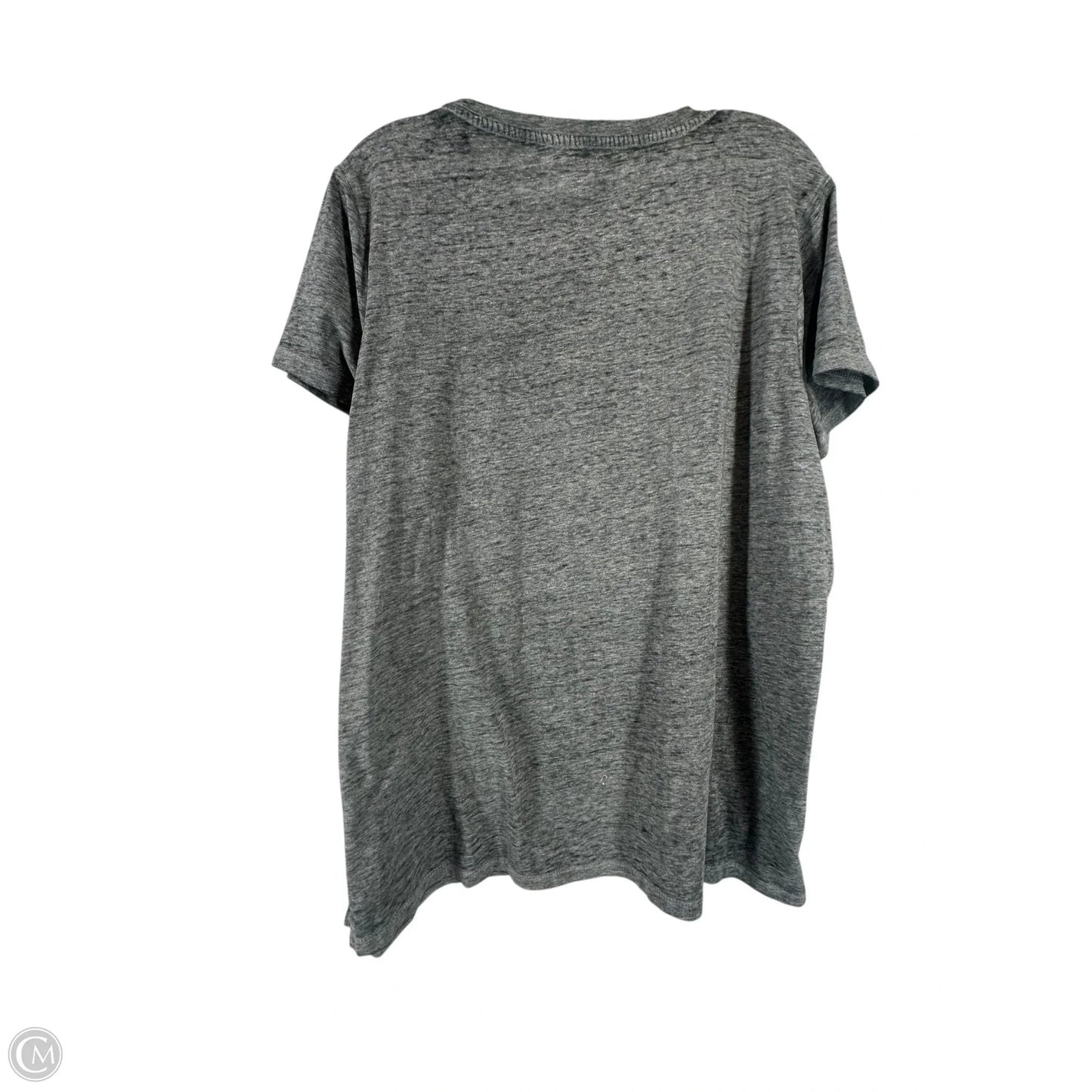 Top Short Sleeve By Clothes Mentor In Grey, Size: L