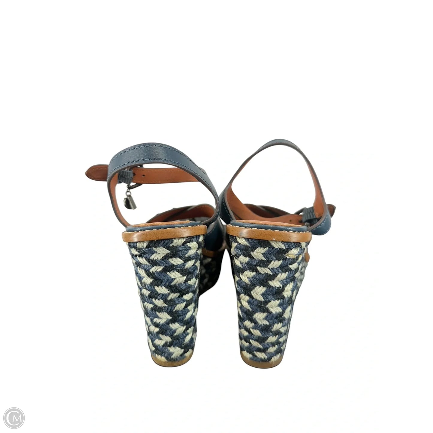 Sandals Designer By Coach In Blue, Size: 7