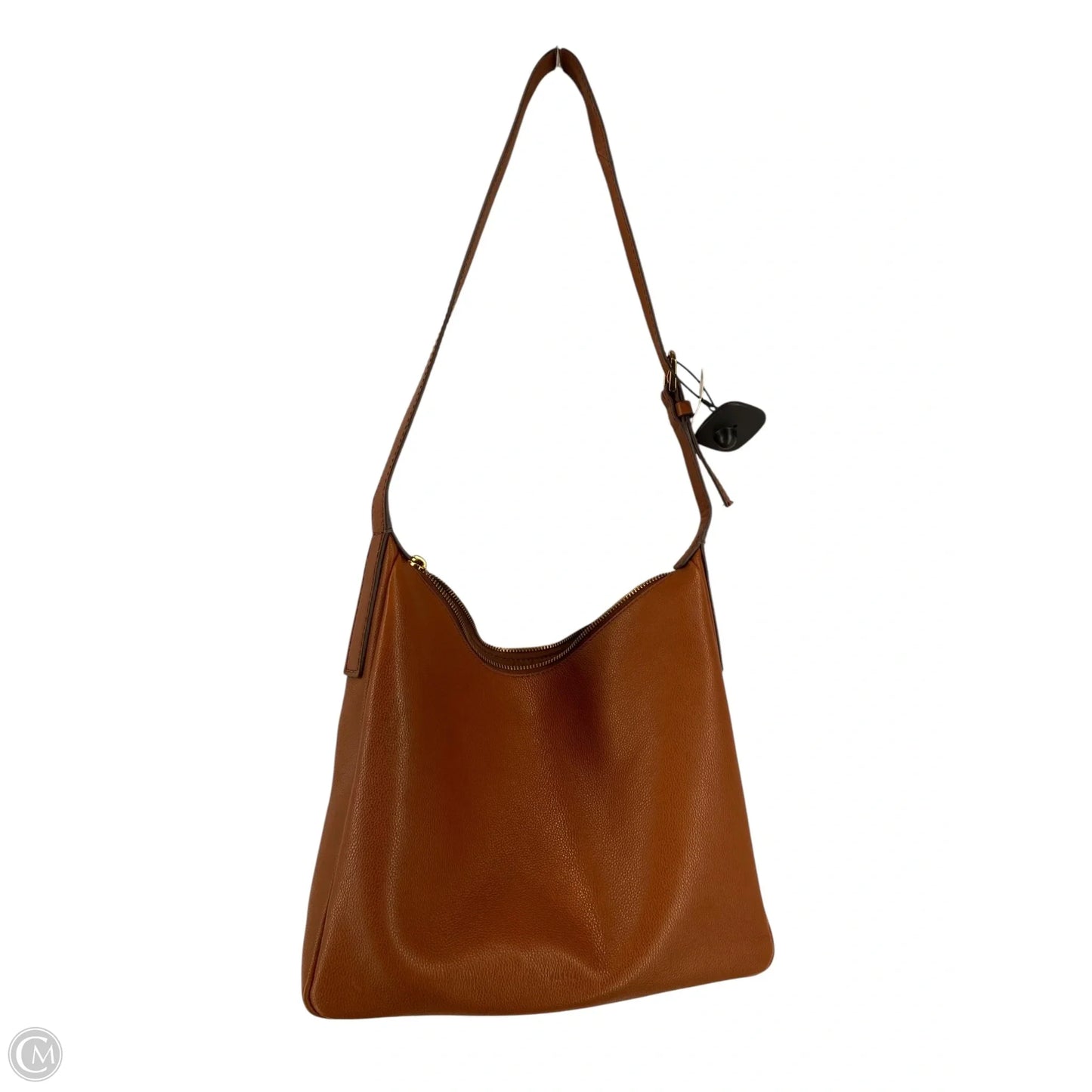 Handbag Leather By Fossil, Size: Medium
