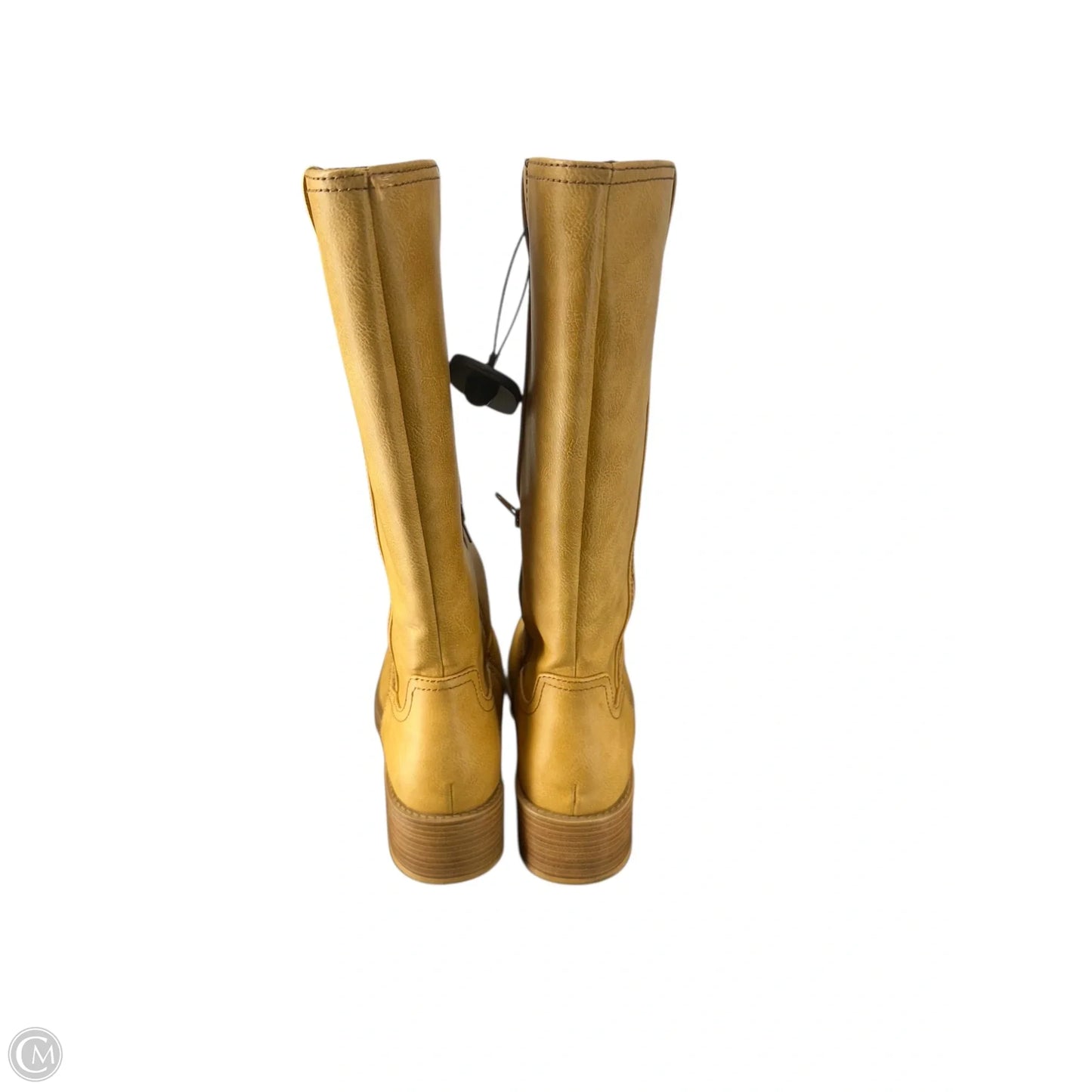 Boots Mid-calf Heels By No Boundaries In Tan, Size: 9