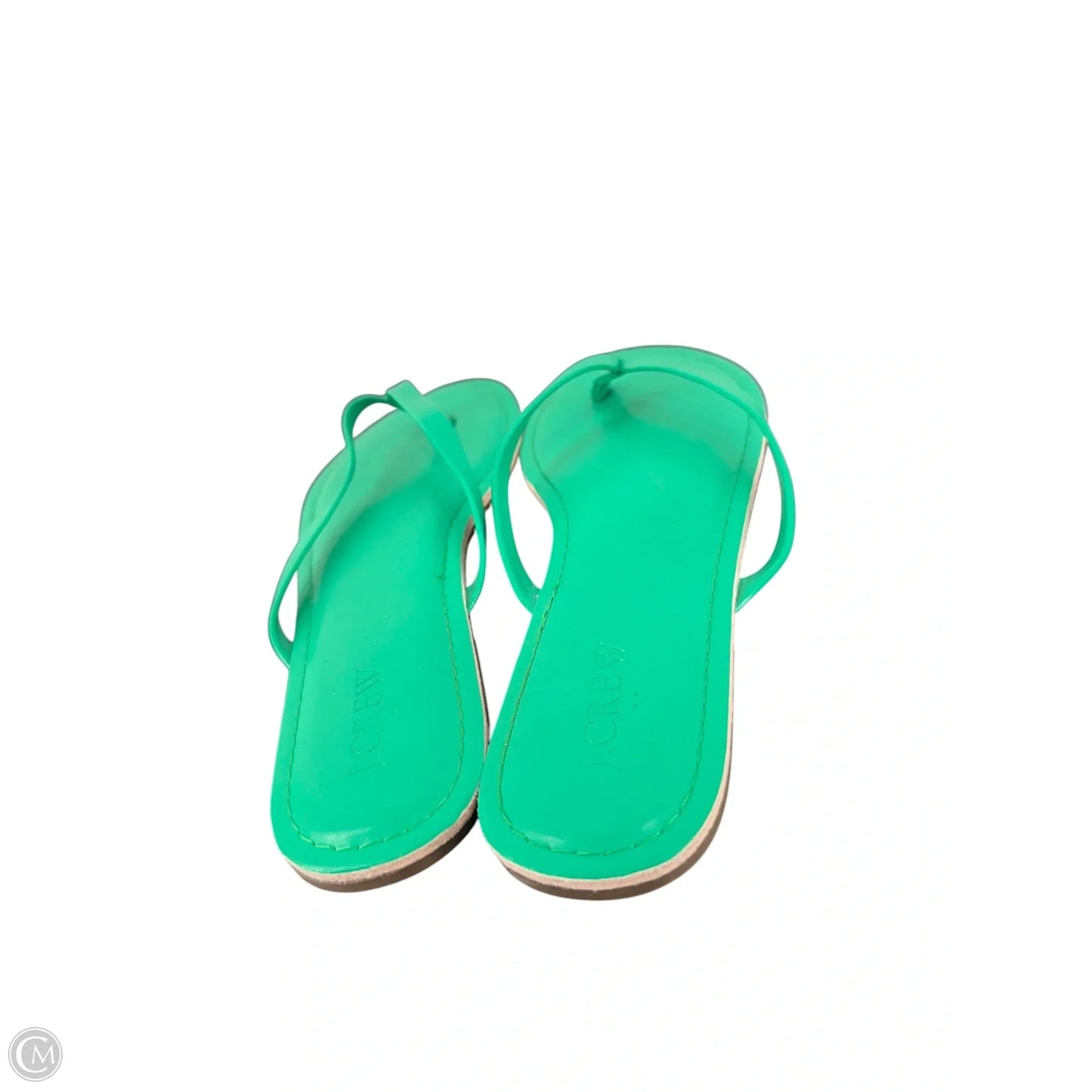 Sandals Flip Flops By J. Crew In Green, Size: 8