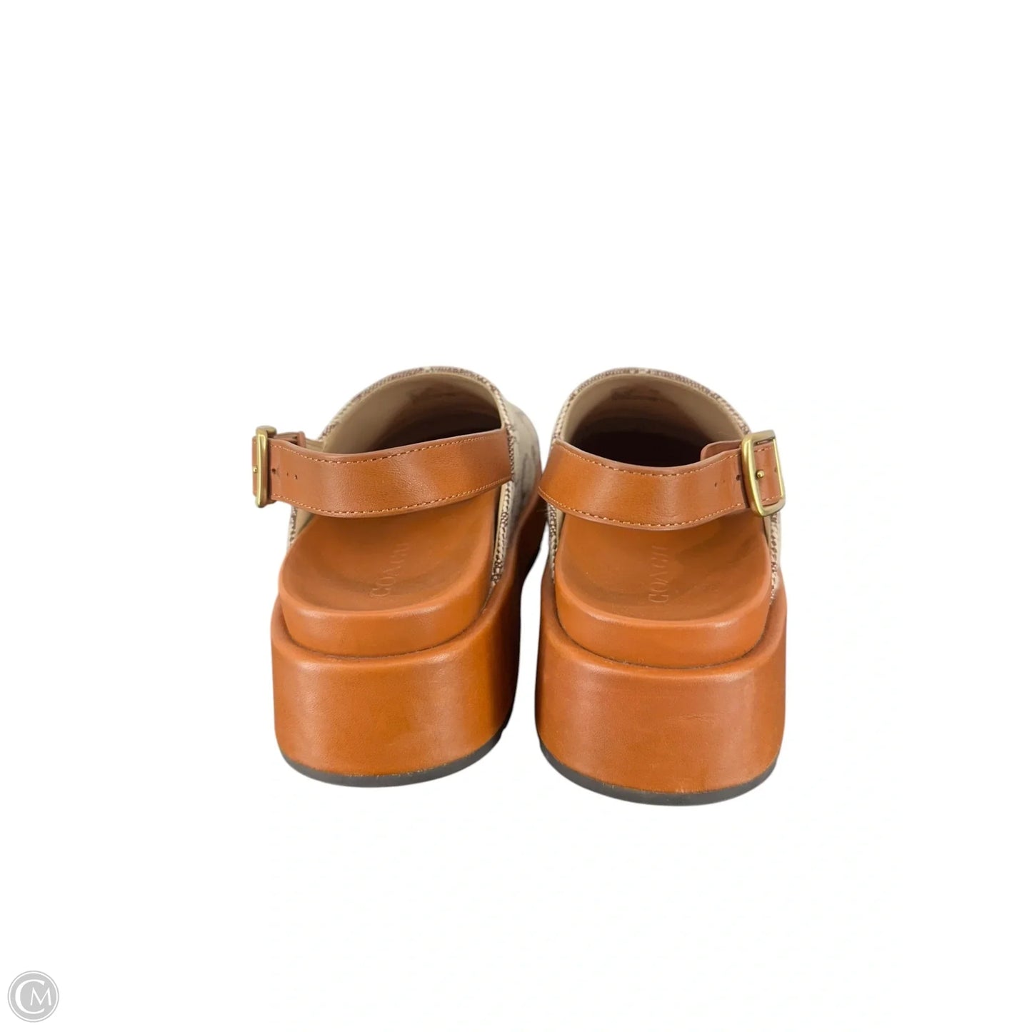 Shoes Designer By Coach In Brown & Cream, Size: 6
