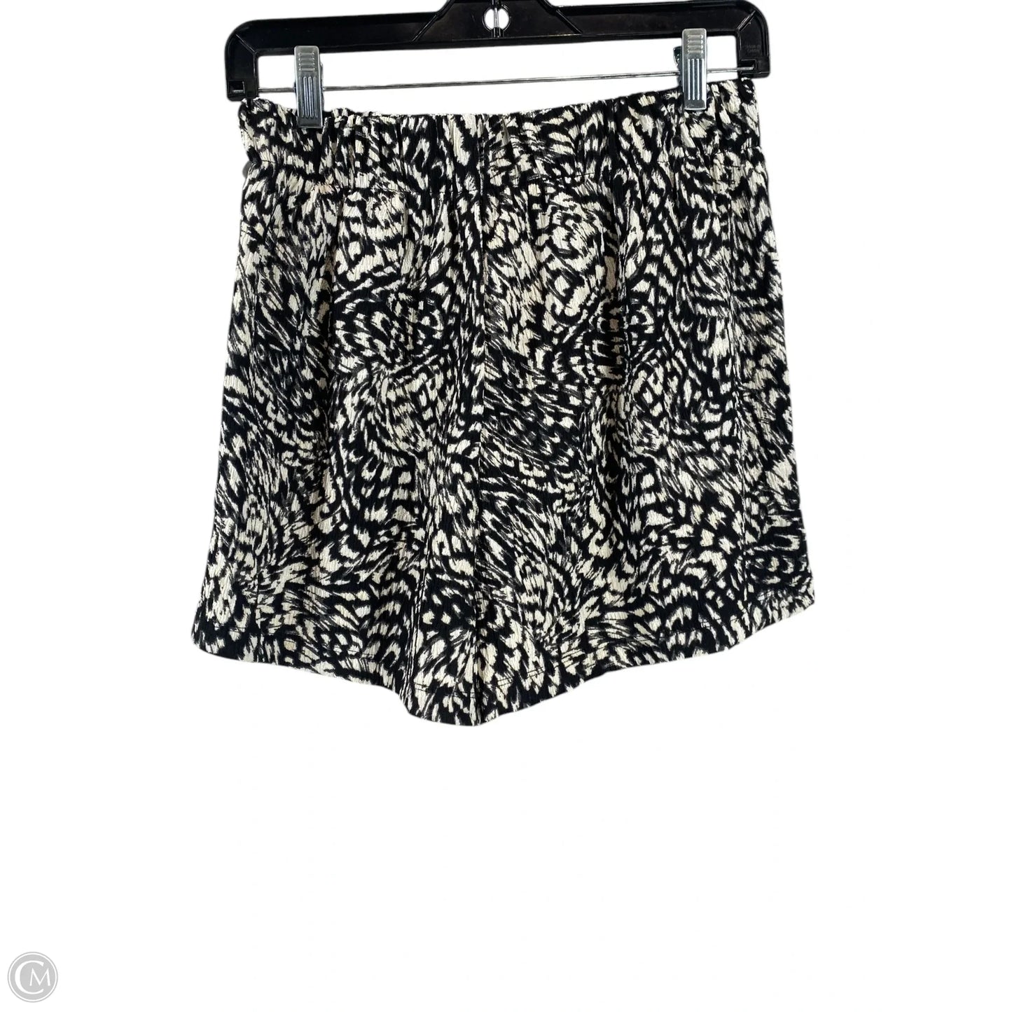 Shorts By H&m In Black & White, Size: S