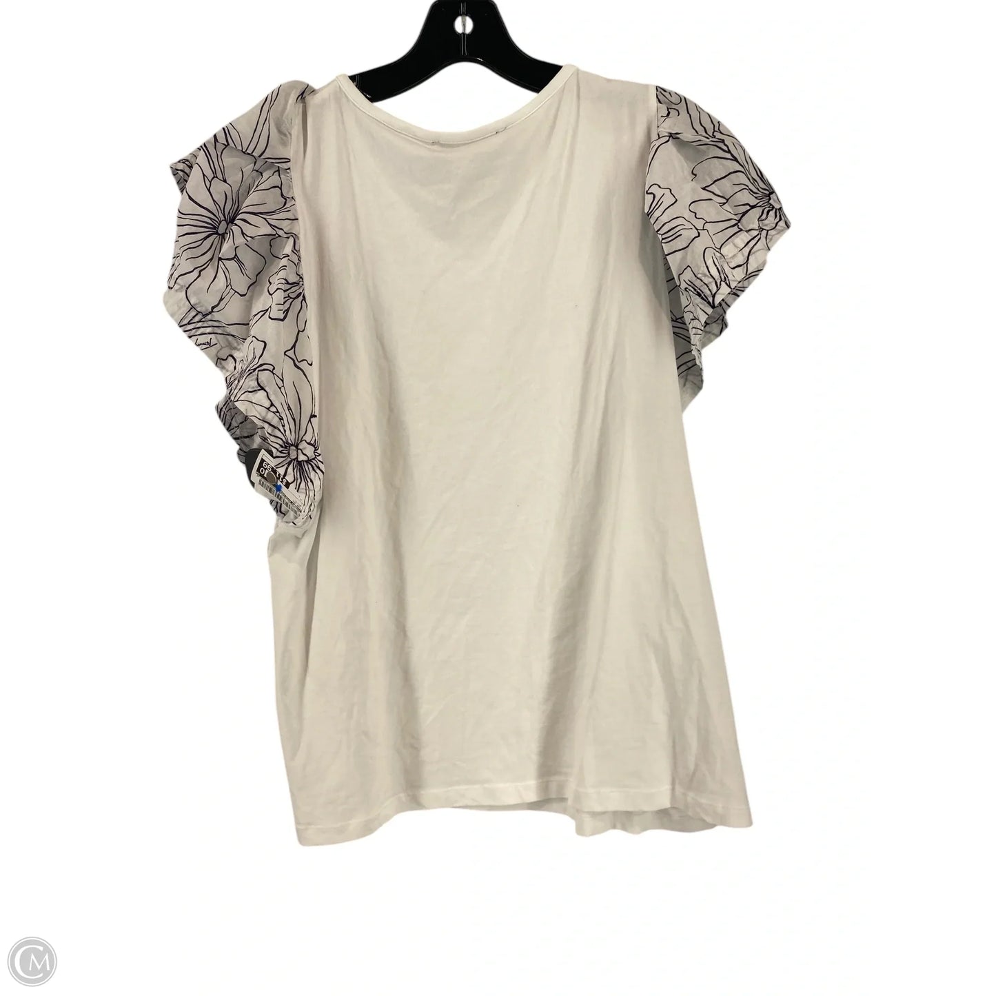 Top Short Sleeve By Tommy Hilfiger In White, Size: L