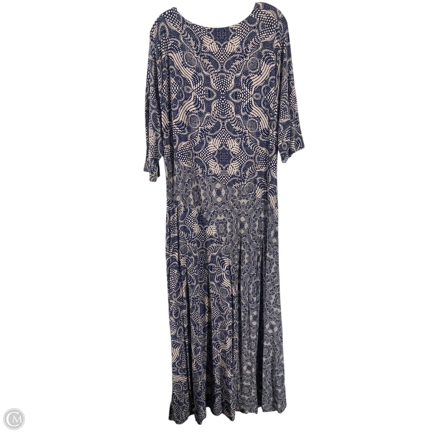 Dress Casual Maxi By Soft Surroundings In Blue & Tan, Size: 1x