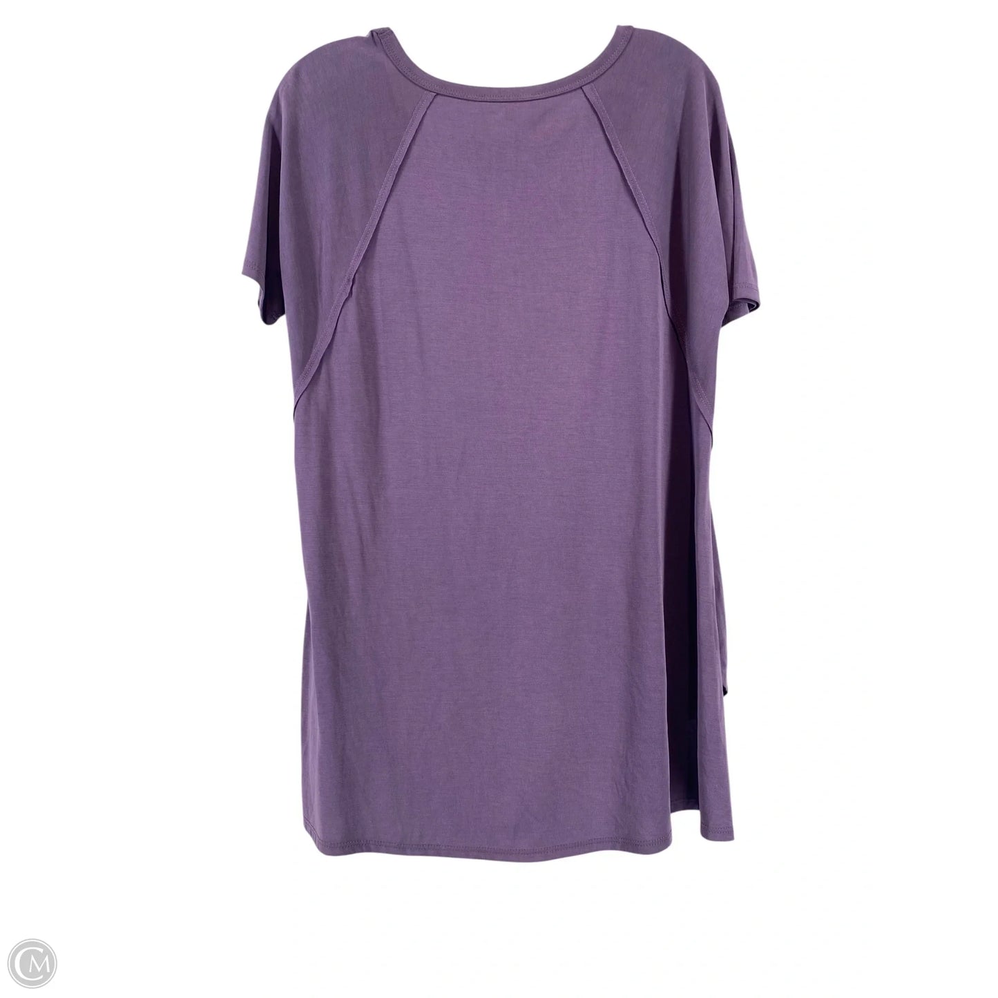 Top Short Sleeve By Andree By Unit In Purple, Size: M