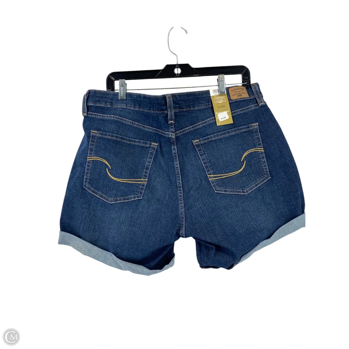 Shorts By Levis In Blue Denim, Size: 16