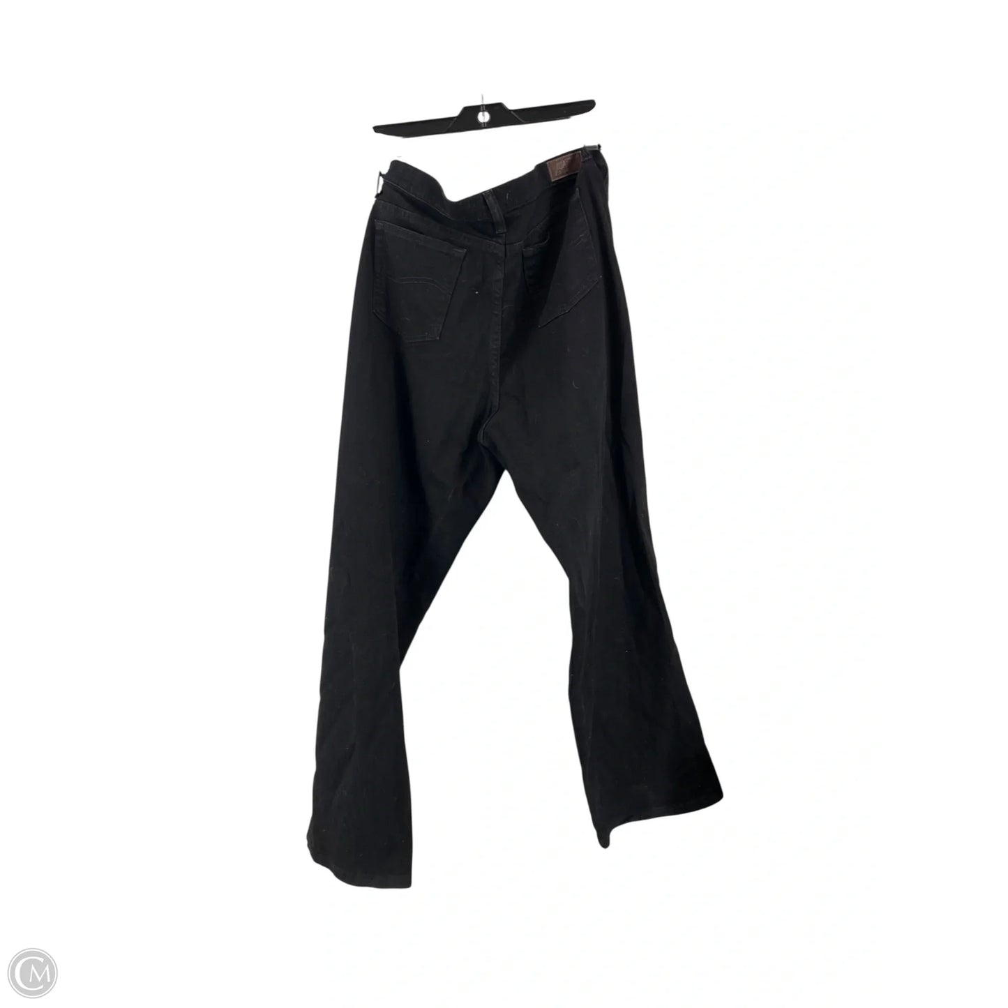 Jeans Straight By Lee In Black Denim, Size: Xl