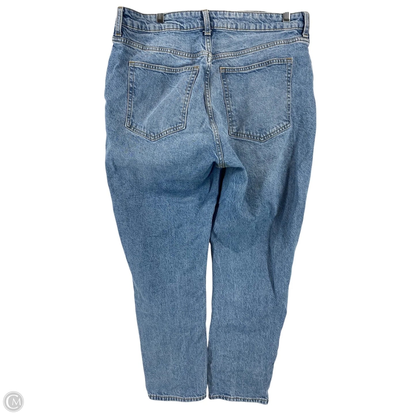 Jeans Straight By H&m In Blue Denim, Size: 14