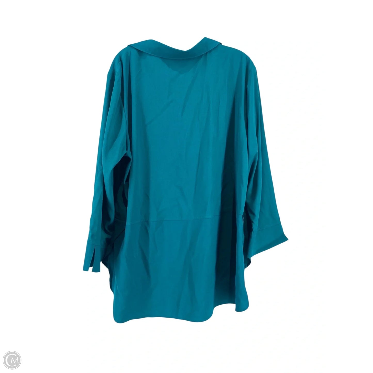 Top Long Sleeve By Paige In Green, Size: 1x