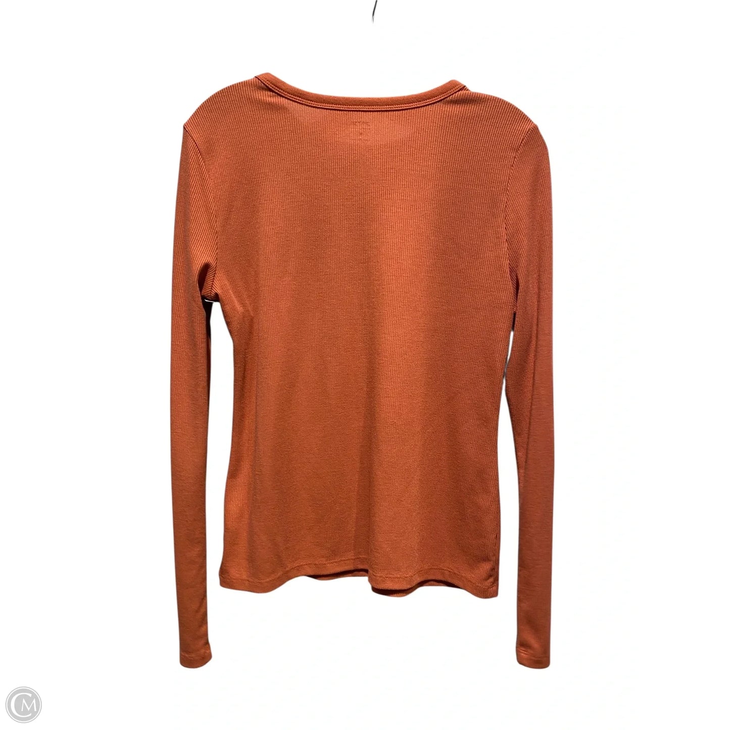 Top Long Sleeve By Ana In Orange, Size: M