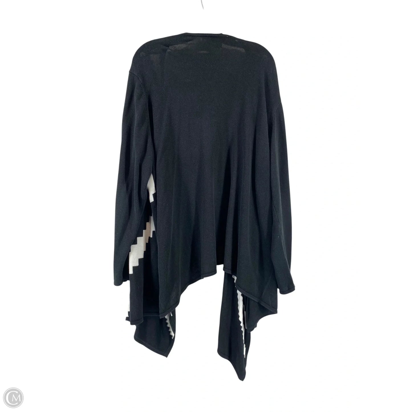 Cardigan By Avenue In Black & White, Size: 22
