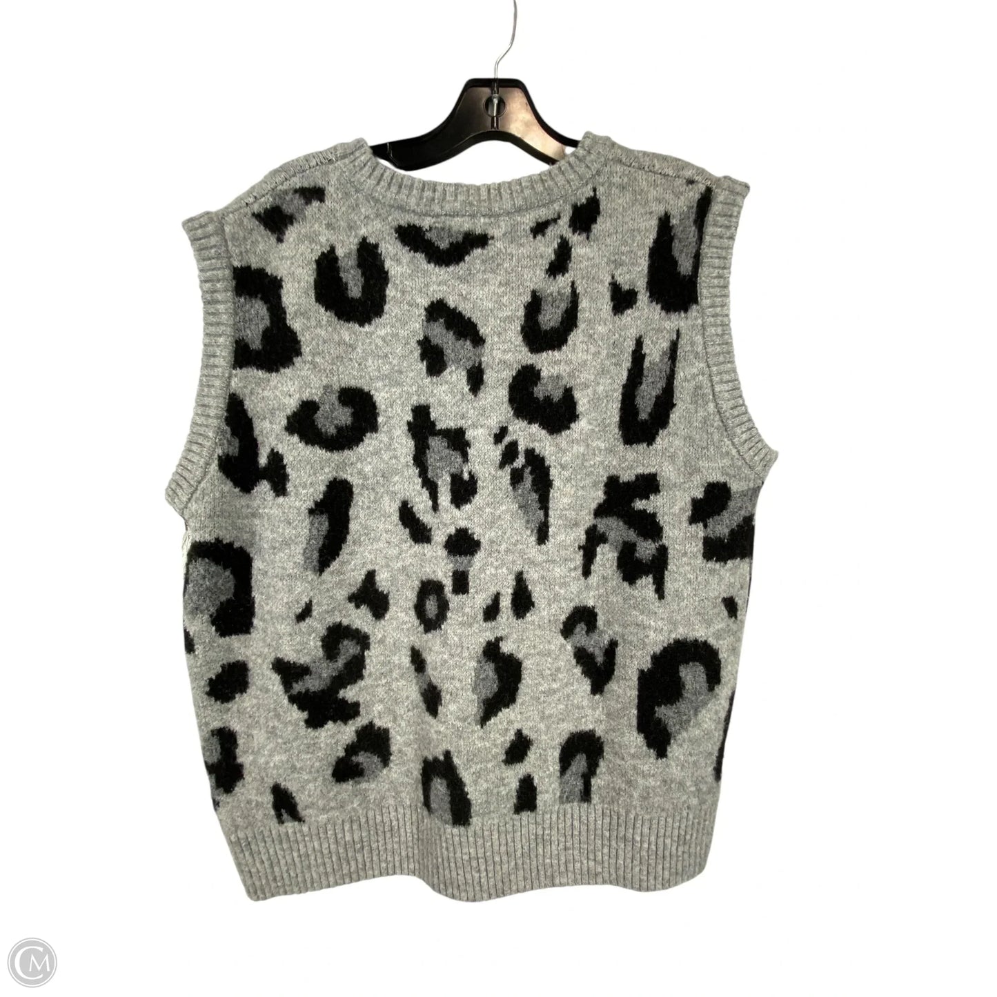 Vest Sweater By Easel In Animal Print, Size: S