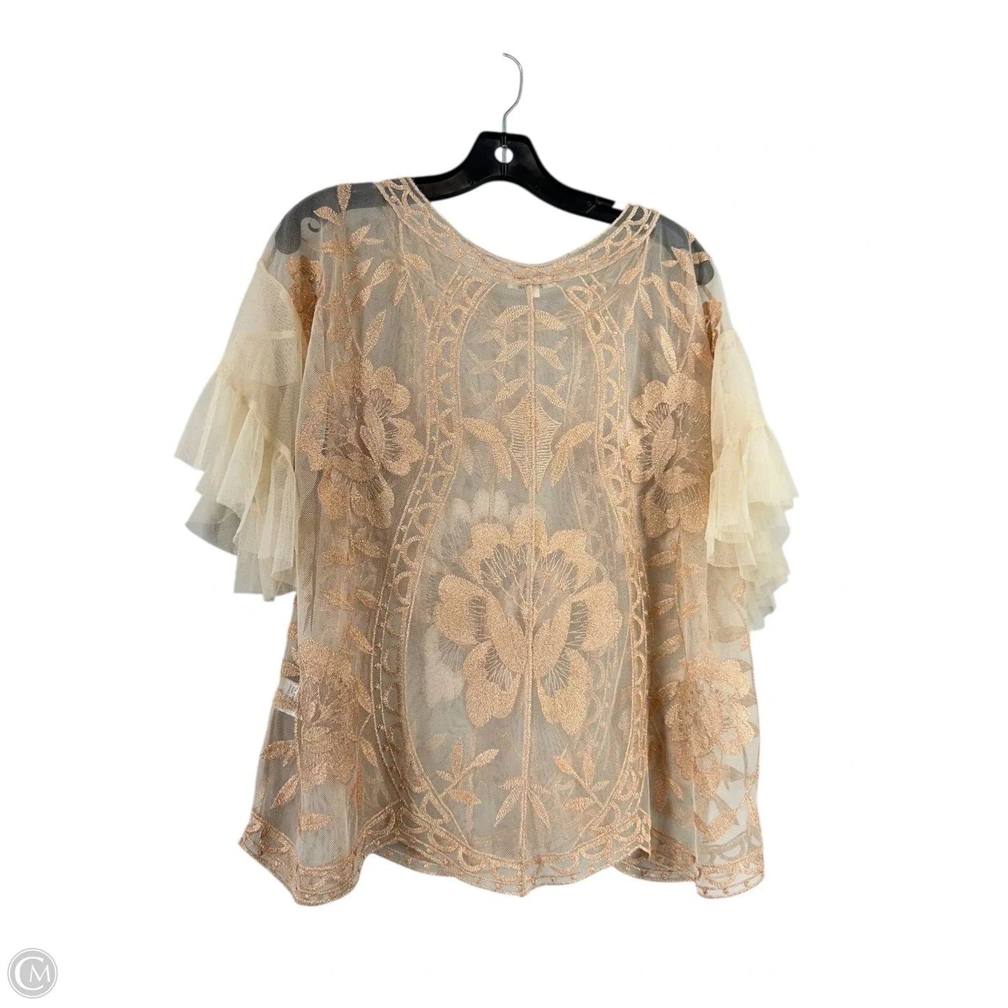 Top Short Sleeve By Umgee In Pink, Size: M