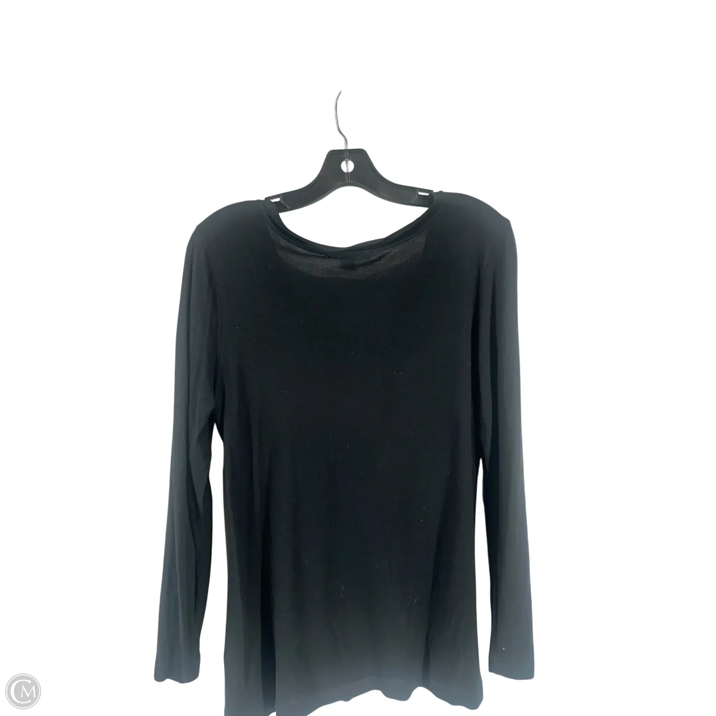 Top Long Sleeve Basic By Christopher Blue In Black, Size: L