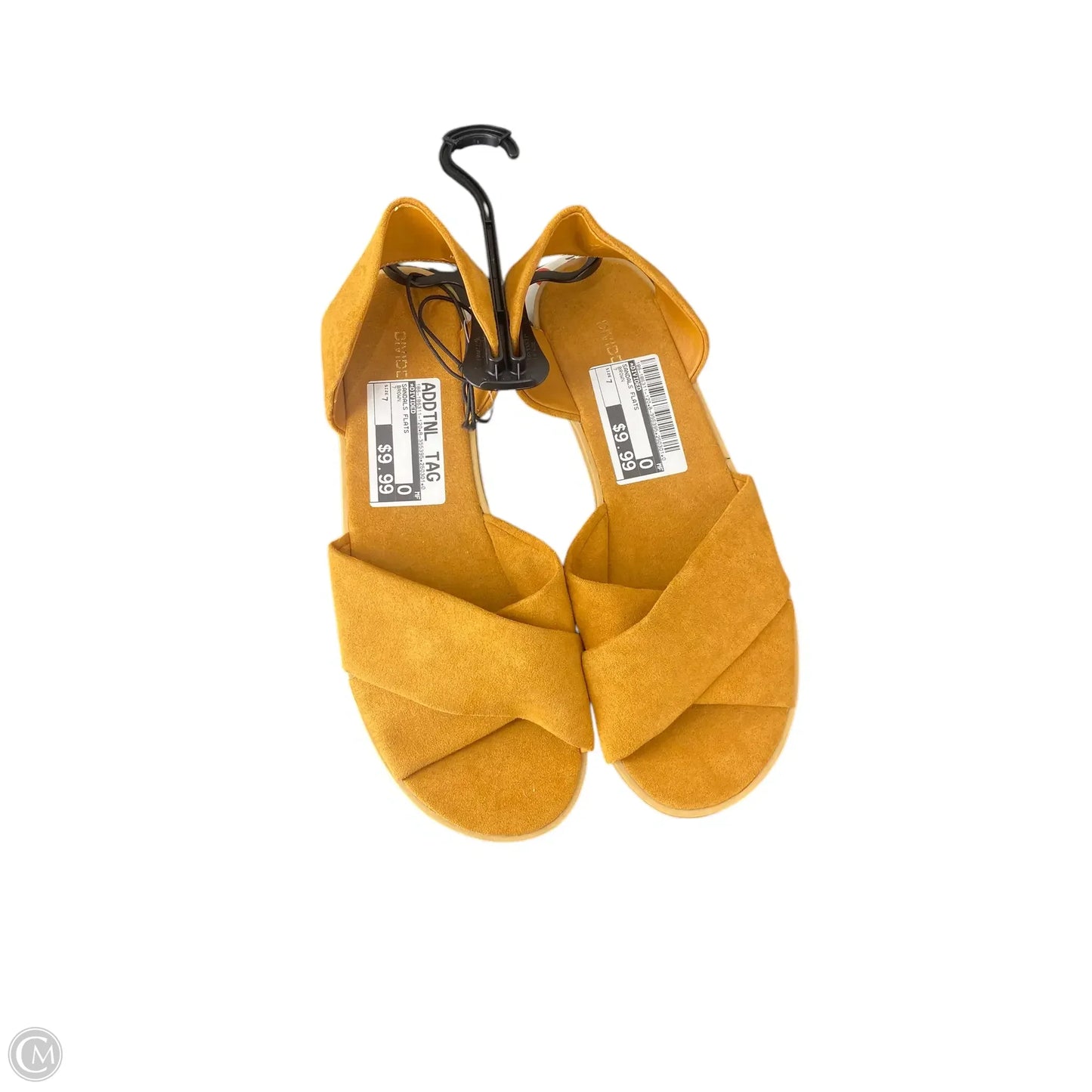 Sandals Flats By Divided In Brown, Size: 7