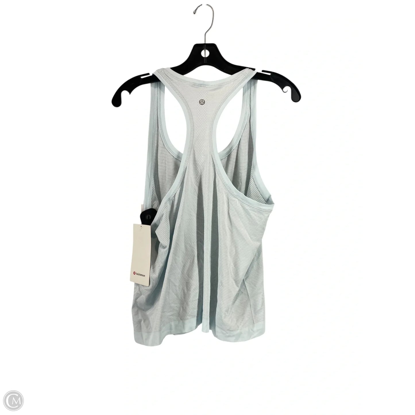 Athletic Top Short Sleeve By Lululemon In Blue, Size: 12