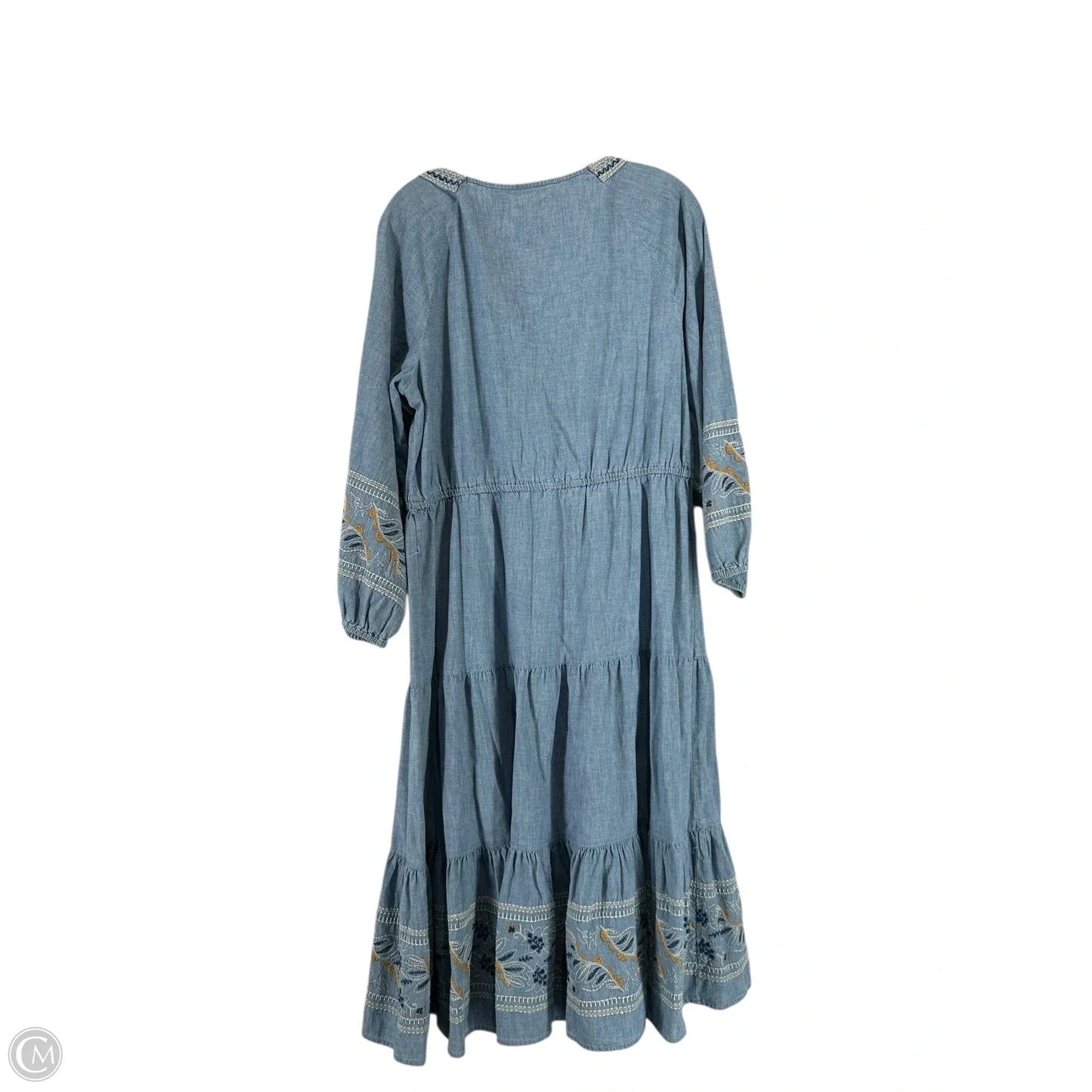 Dress Casual Maxi By St Johns Bay In Blue Denim, Size: L