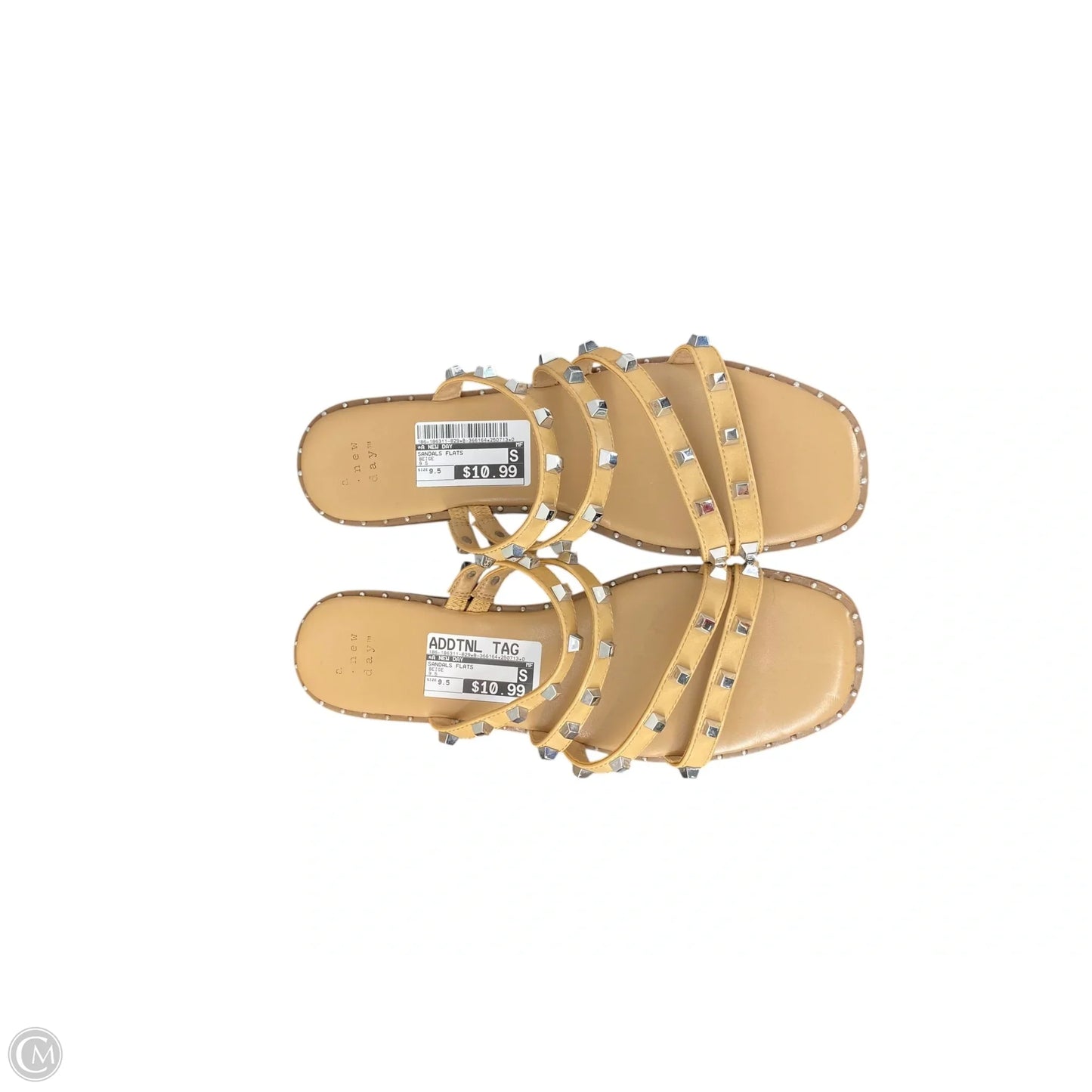 Sandals Flats By A New Day In Beige, Size: 9.5