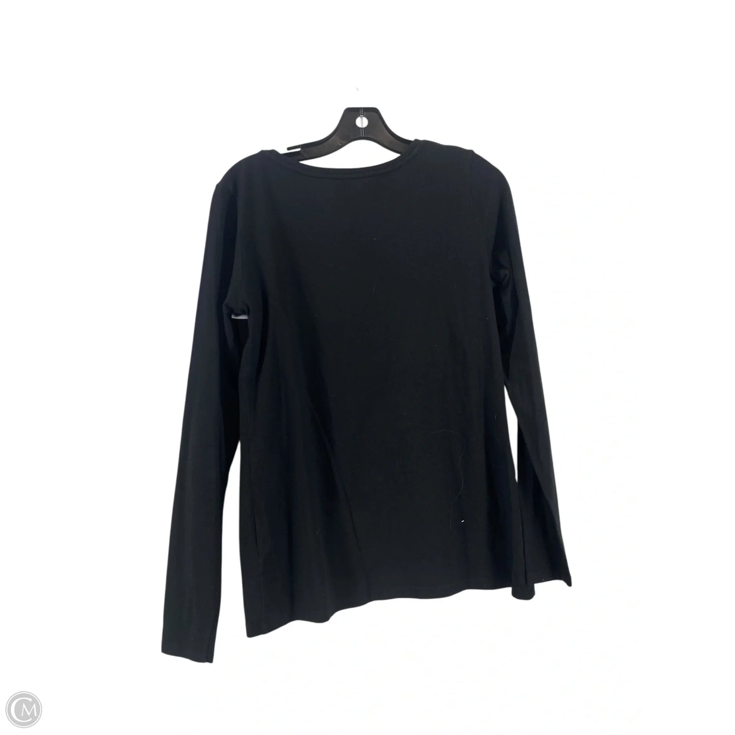 Top Long Sleeve Designer By Halston In Black, Size: M