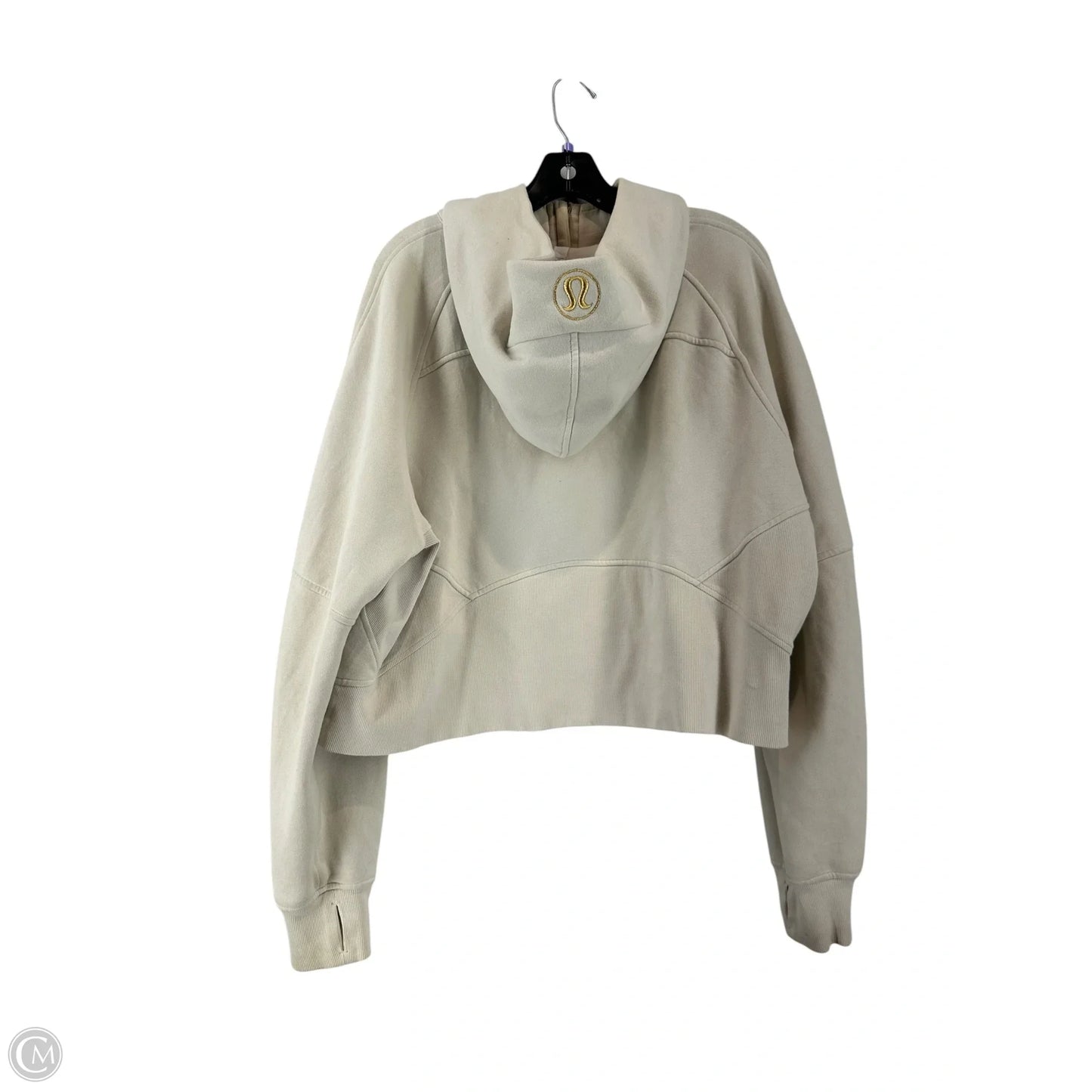 Athletic Jacket By Lululemon In Tan, Size: Xl