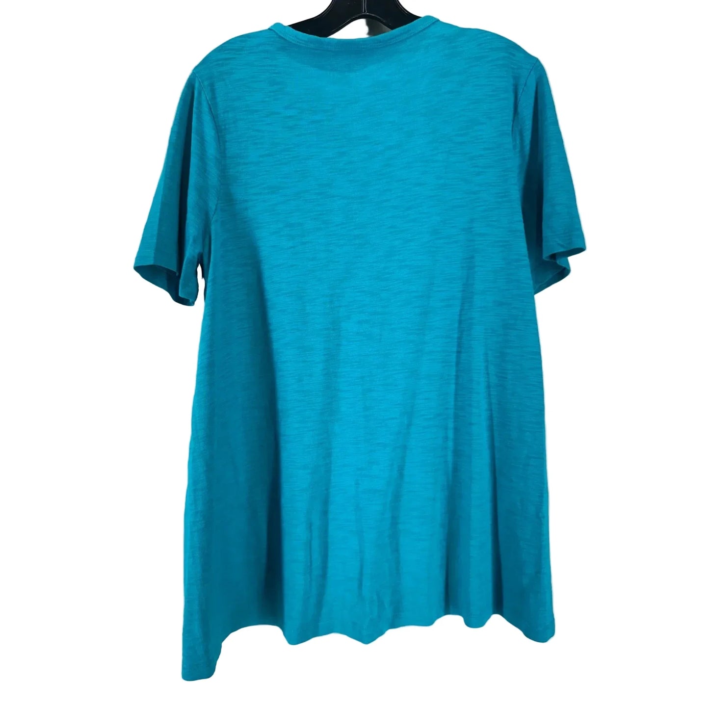Top Short Sleeve By Chicos In Blue, Size: M