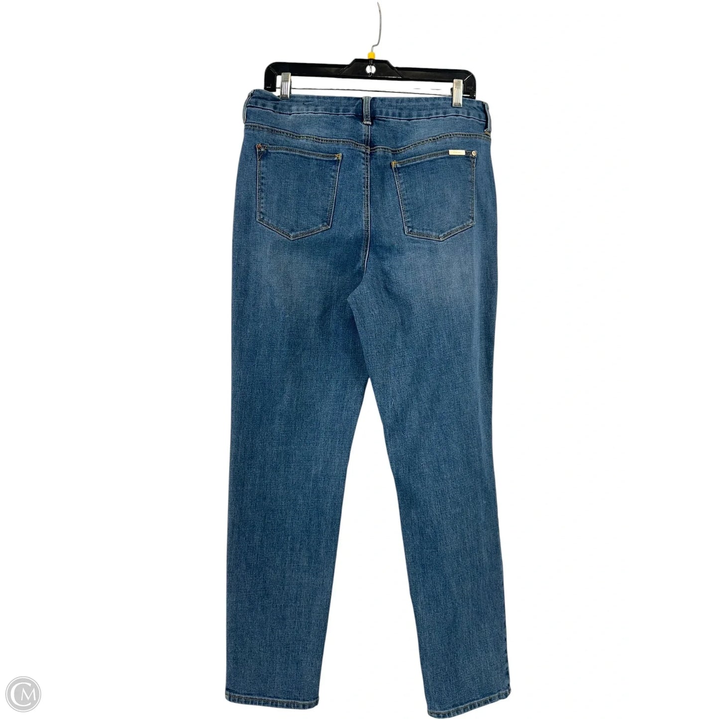 Jeans Straight By Chicos In Blue Denim, Size: S
