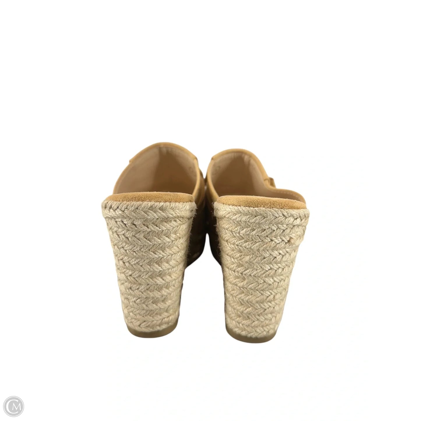 Shoes Heels Wedge By Clothes Mentor In Tan, Size: 8