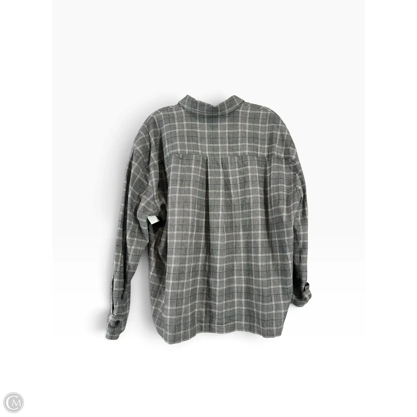 Top Long Sleeve By Madewell In Grey, Size: M