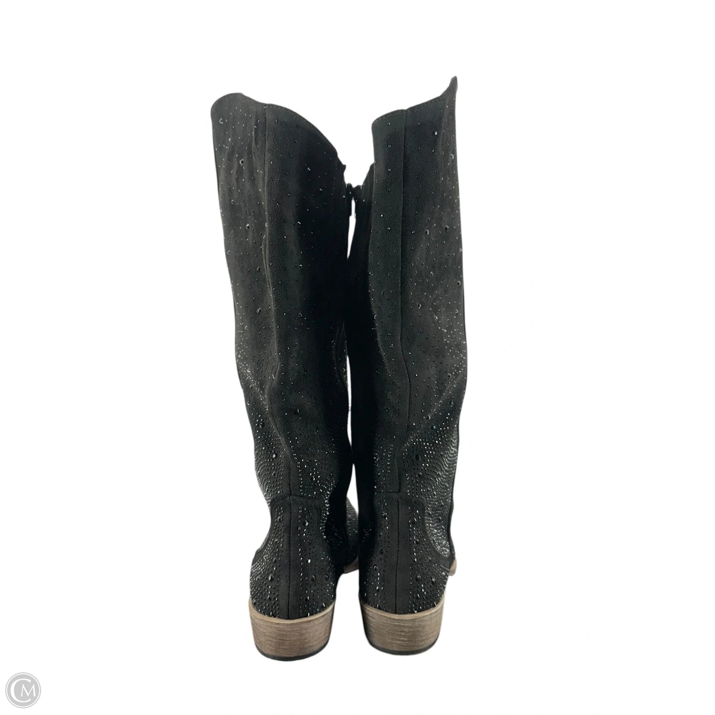 Boots Mid-calf Heels By Vintage Havana In Black, Size: 9