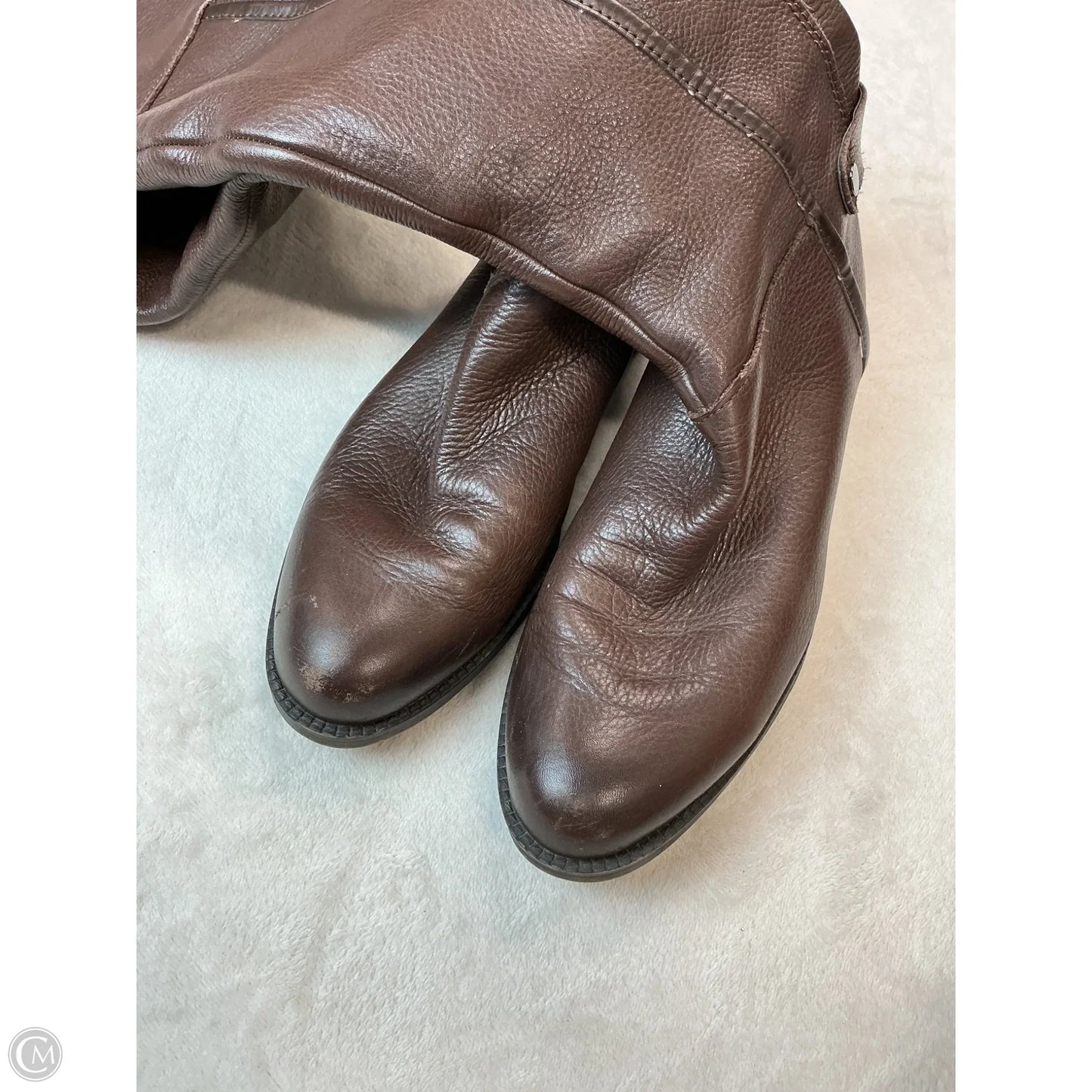 Boots Mid-calf Heels By Franco Sarto In Brown, Size: 8.5