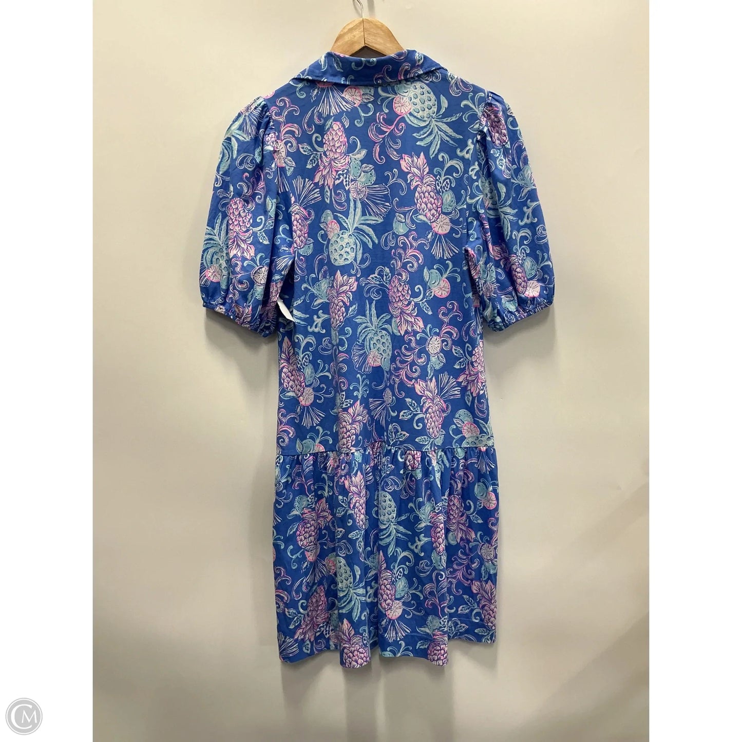 Dress Designer By Lilly Pulitzer In Blue & White, Size: L