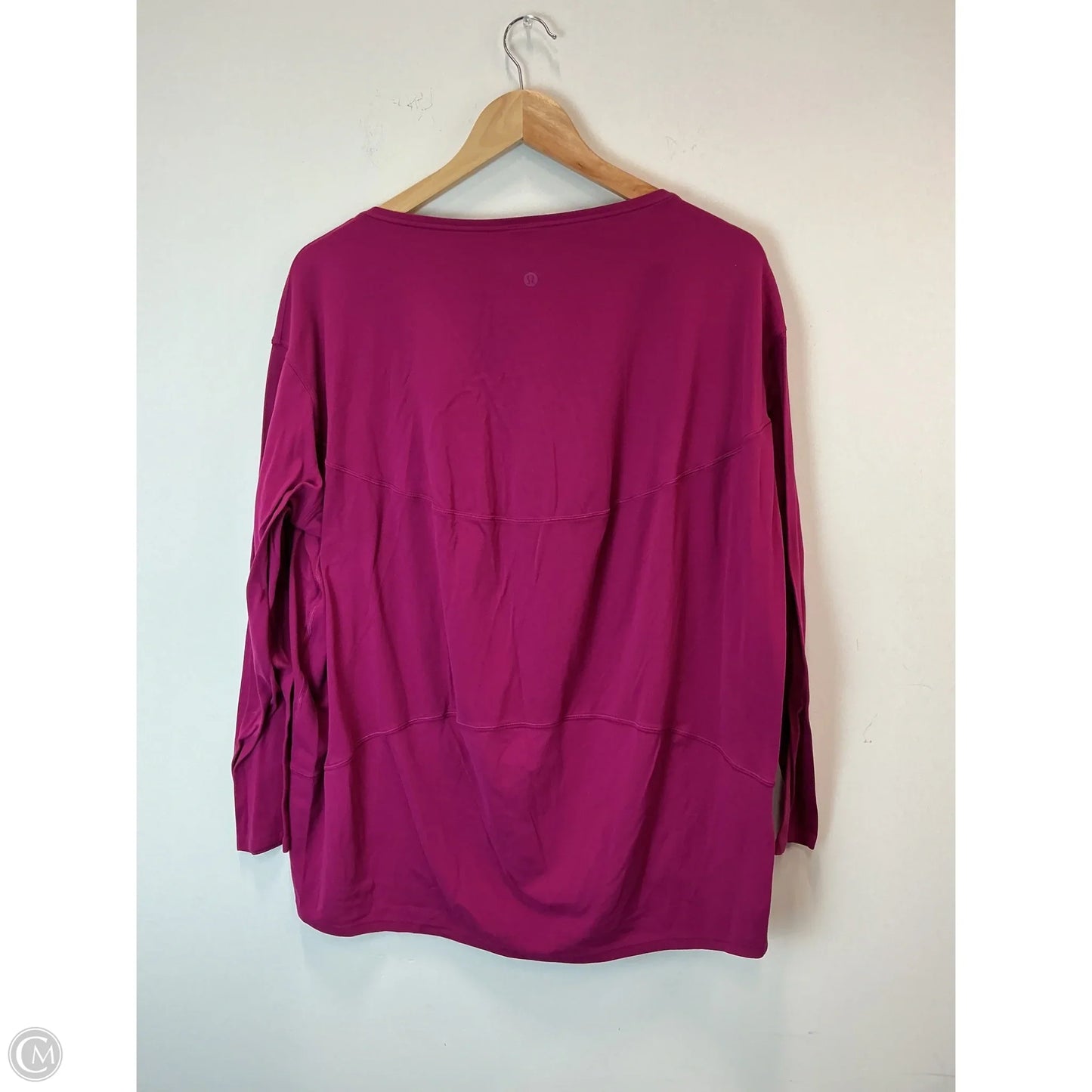 Athletic Top Long Sleeve Crewneck By Lululemon In Purple, Size: 10