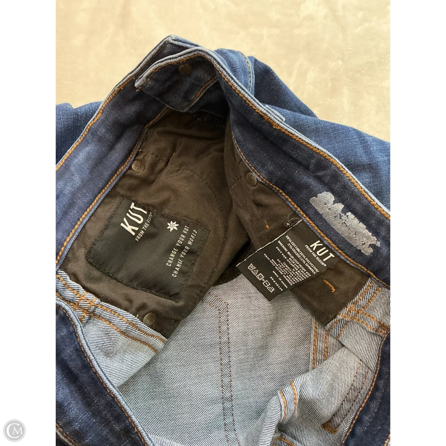 Jeans Skinny By Kut In Blue Denim, Size: 10