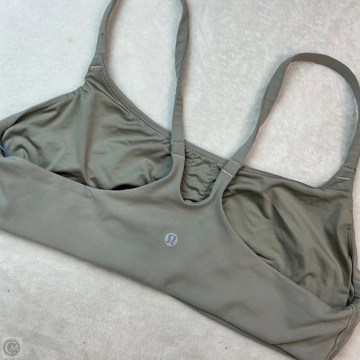 Athletic Bra By Lululemon In Grey, Size: 12