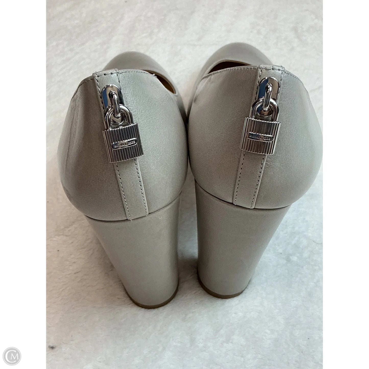 Shoes Heels Block By Michael By Michael Kors In Grey, Size: 10