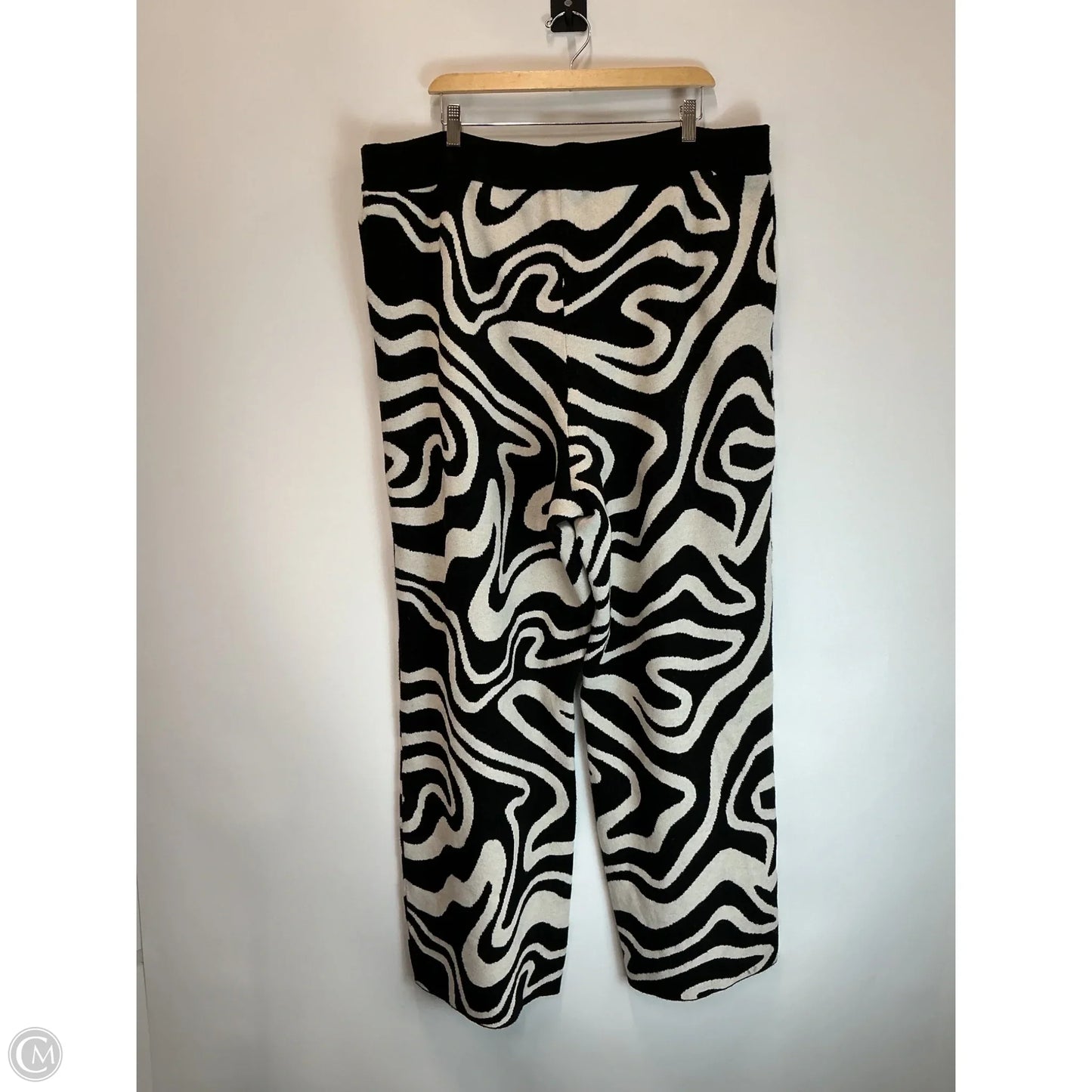 Pants Other By Clothes Mentor In Black & White, Size: 2x