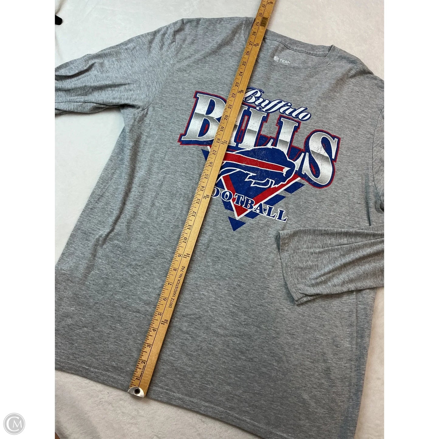 Top Long Sleeve By Nfl In Grey, Size: L