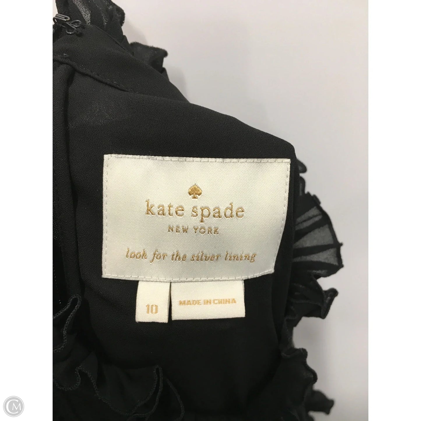 Dress Designer By Kate Spade In Black, Size: L