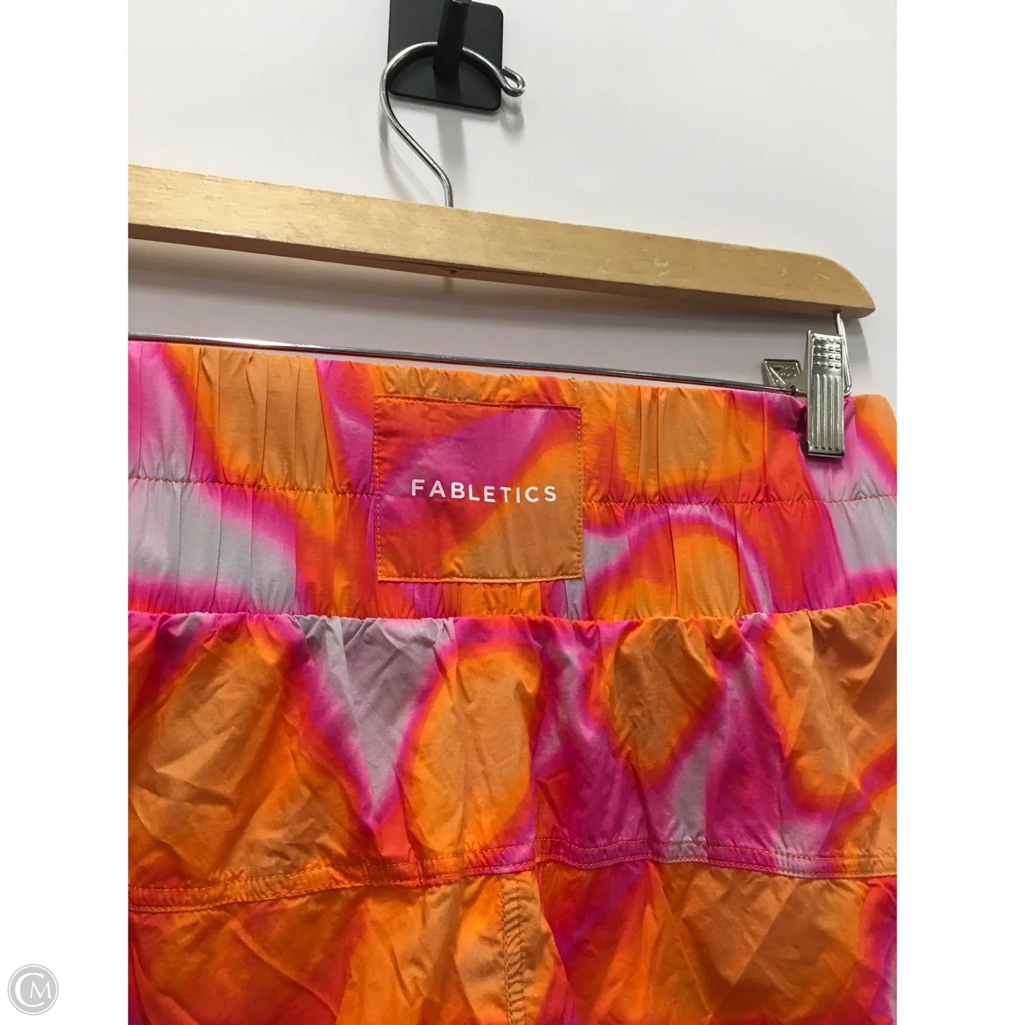 Athletic Shorts By Fabletics In Orange & Pink, Size: M
