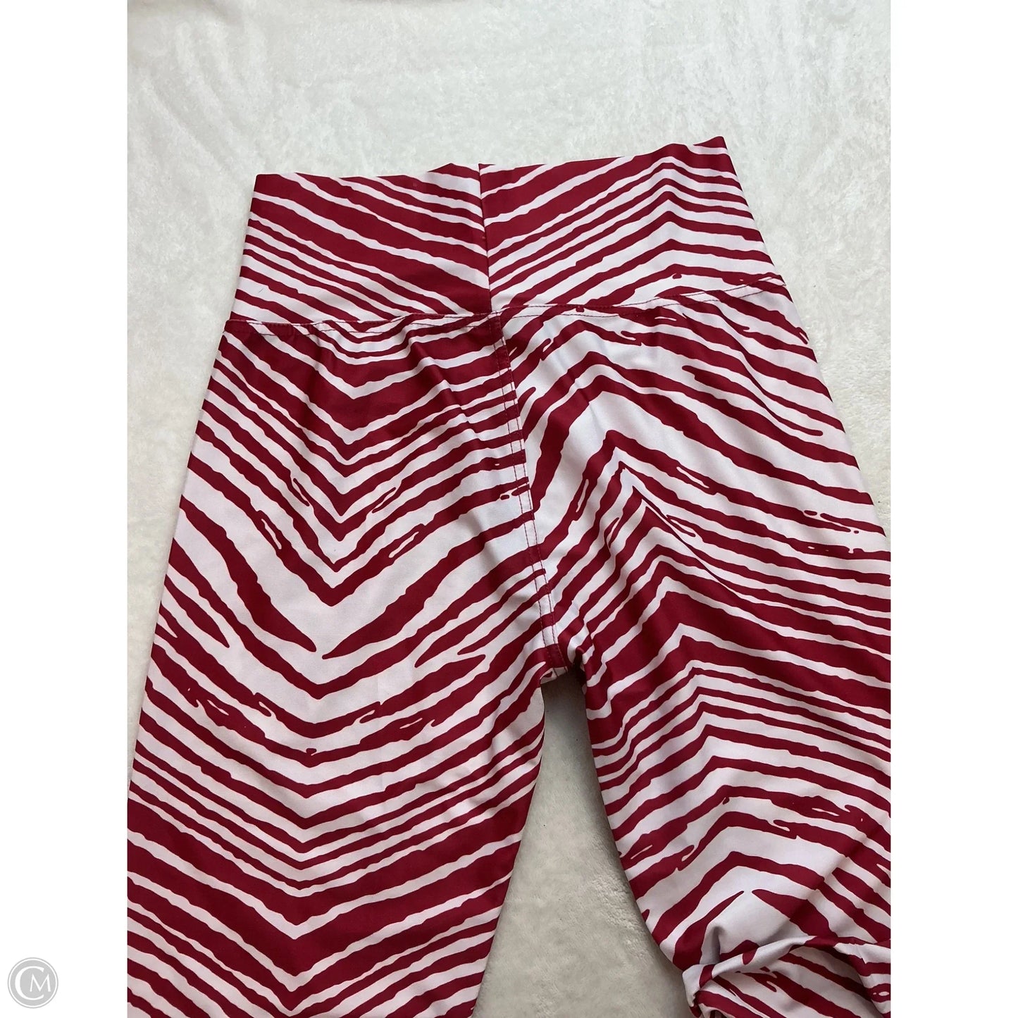 Athletic Leggings By Clothes Mentor In Red & White, Size: L
