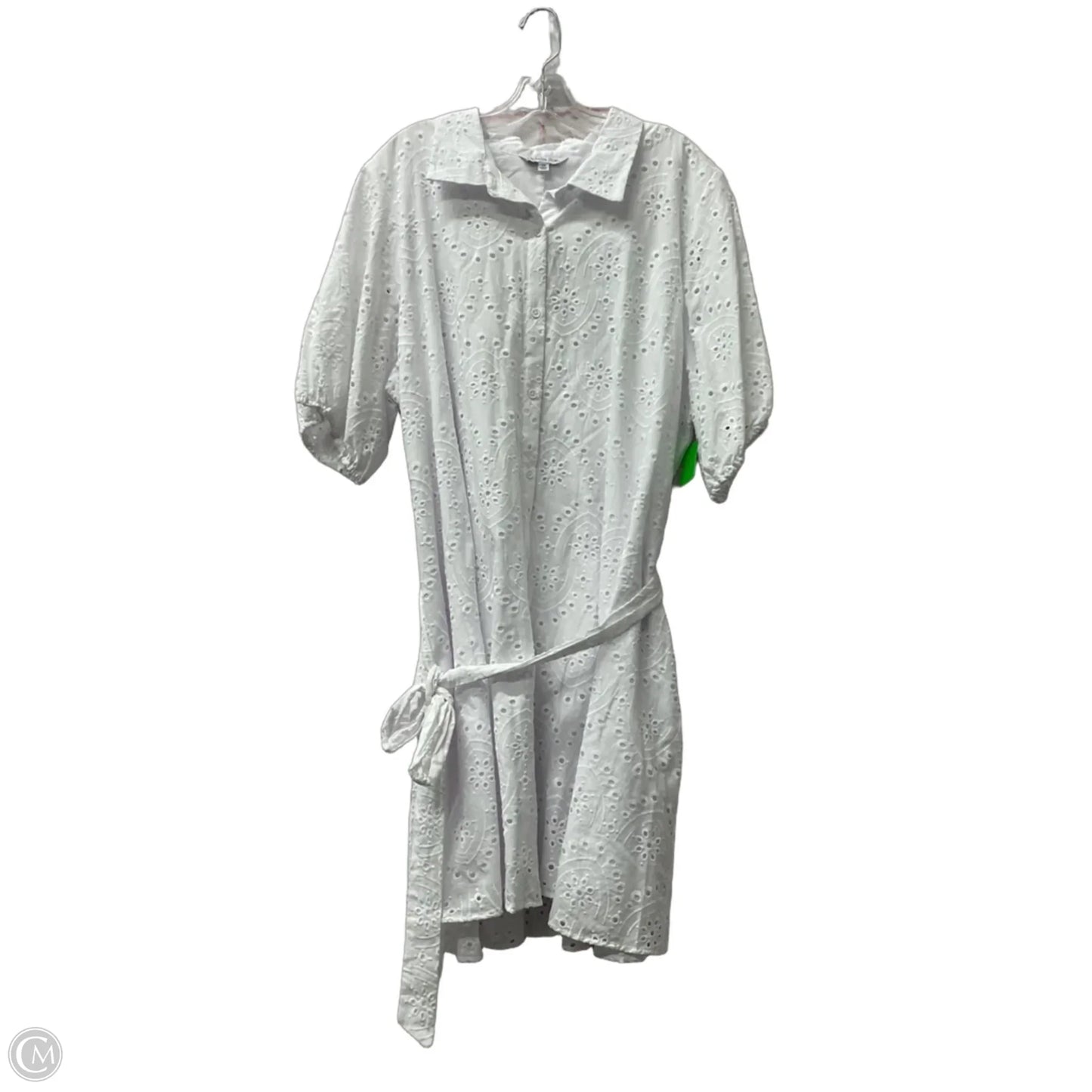 Dress Casual Short By Ophelia Roe In White, Size: 3x