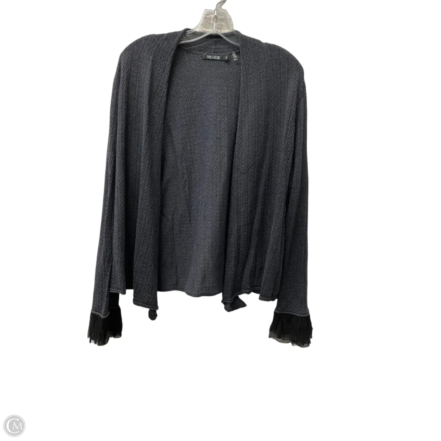 Sweater Cardigan By Nic + Zoe In Grey, Size: Xl