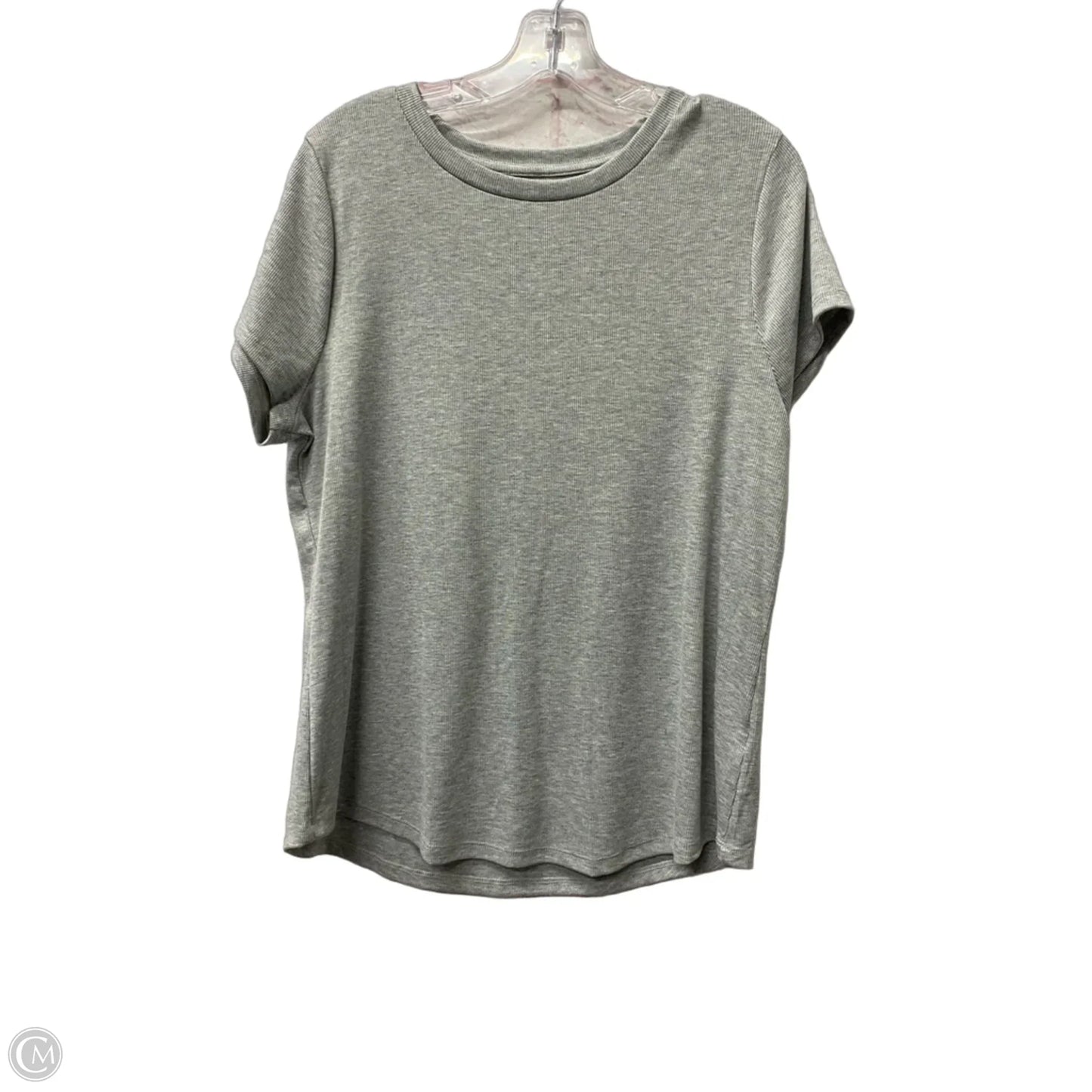 Top Short Sleeve Basic By Wallflower In Grey, Size: 1x