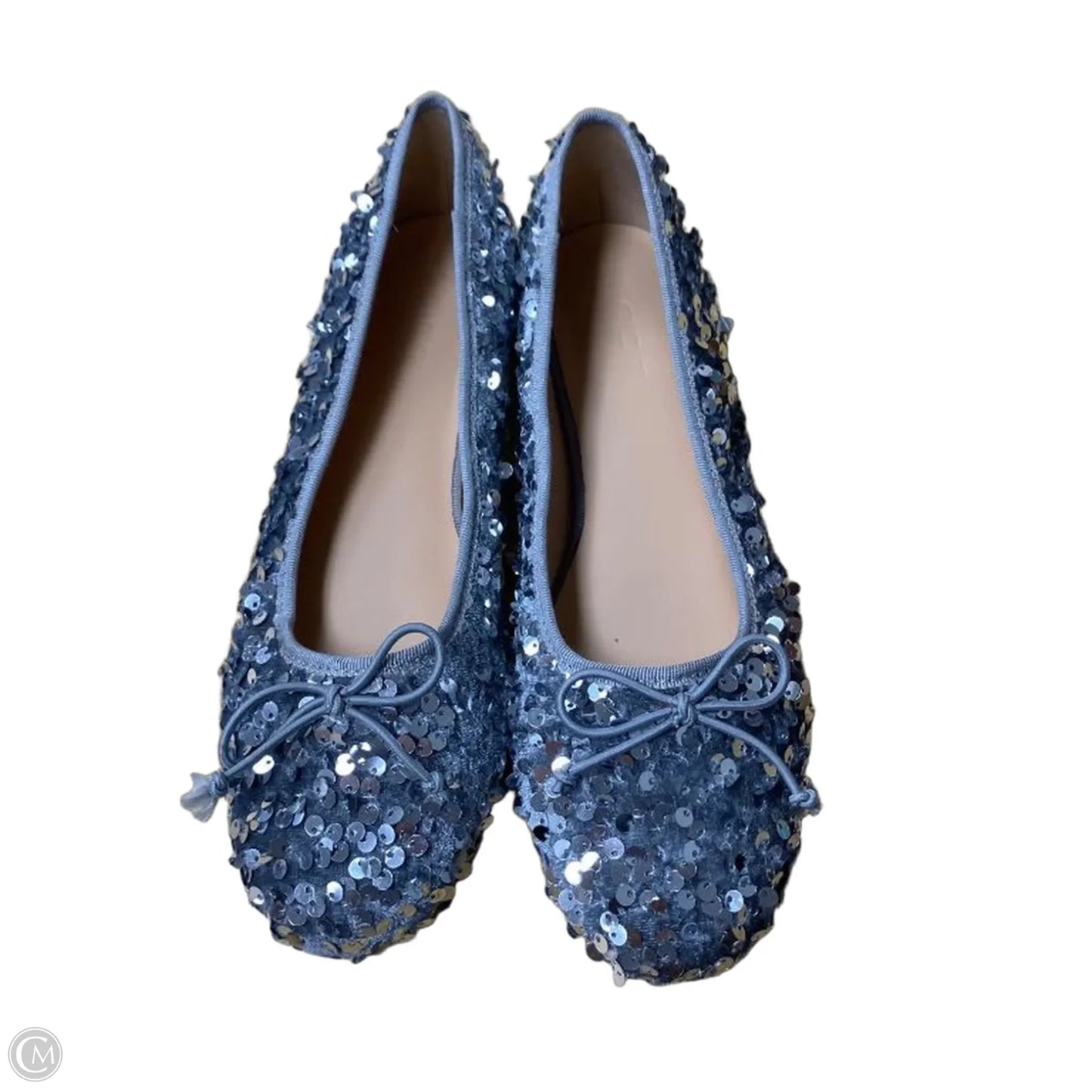 Shoes Flats By Loft In Silver, Size: 6