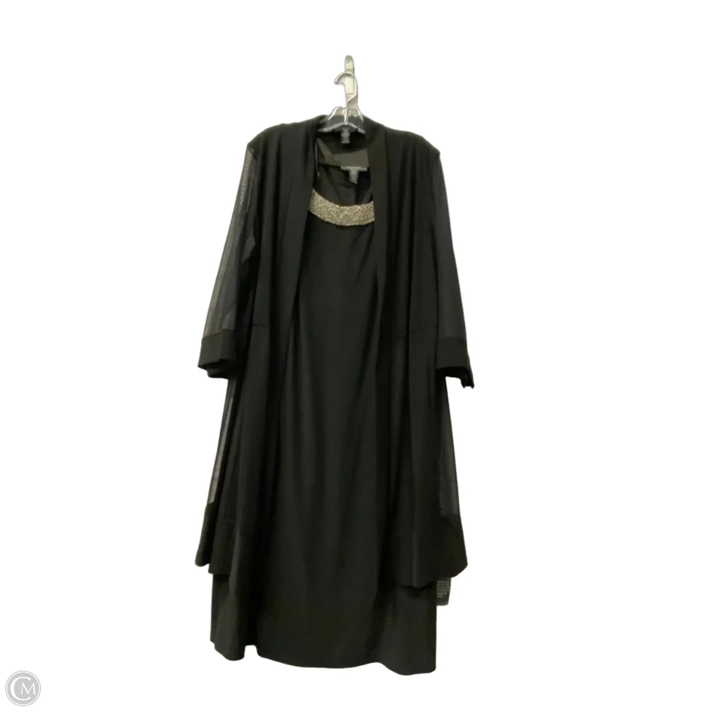 Dress Party Short By R And M Richards In Black, Size: 1x