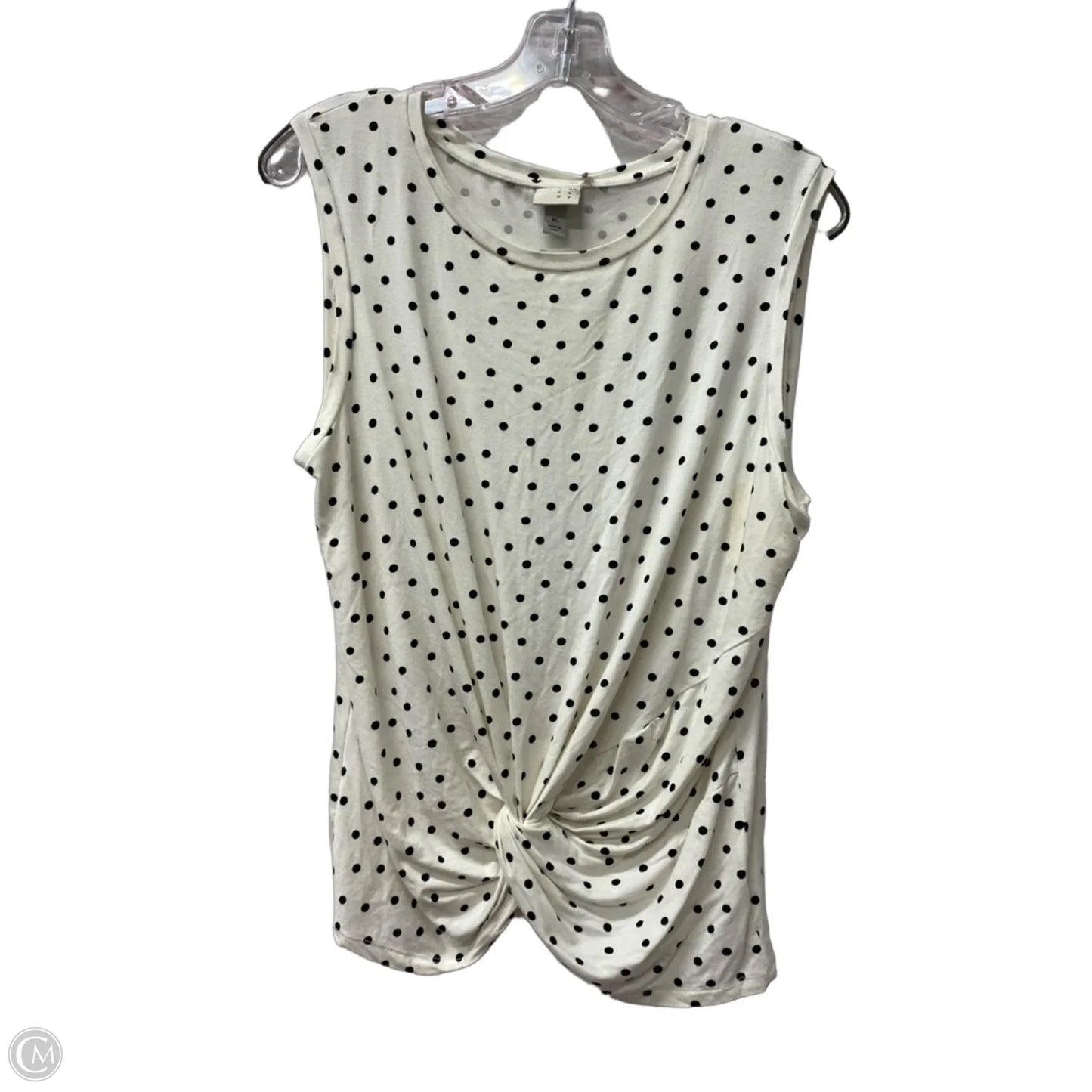 Top Sleeveless By A New Day In White, Size: Xl